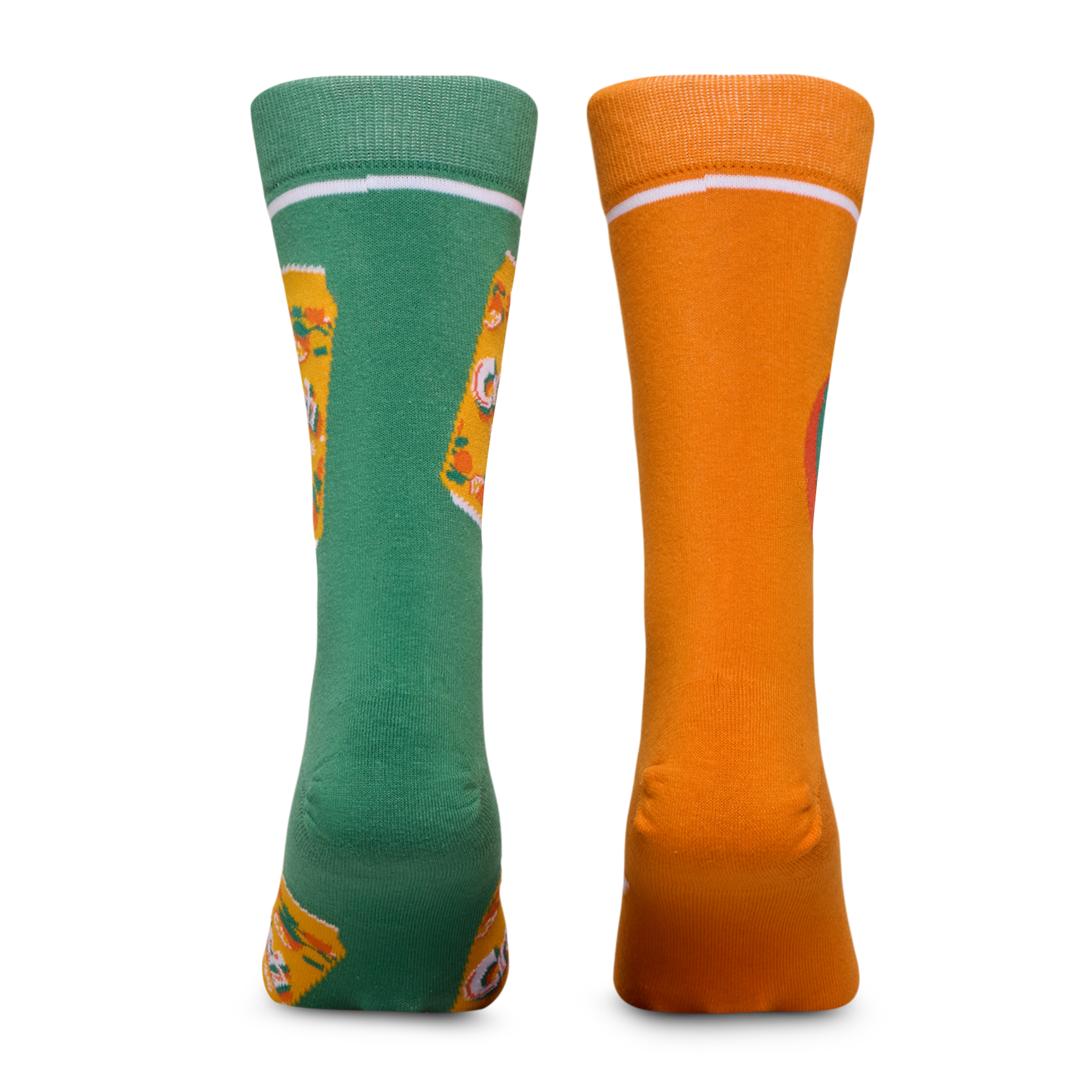 Crush Orange Split Men's Crew Socks