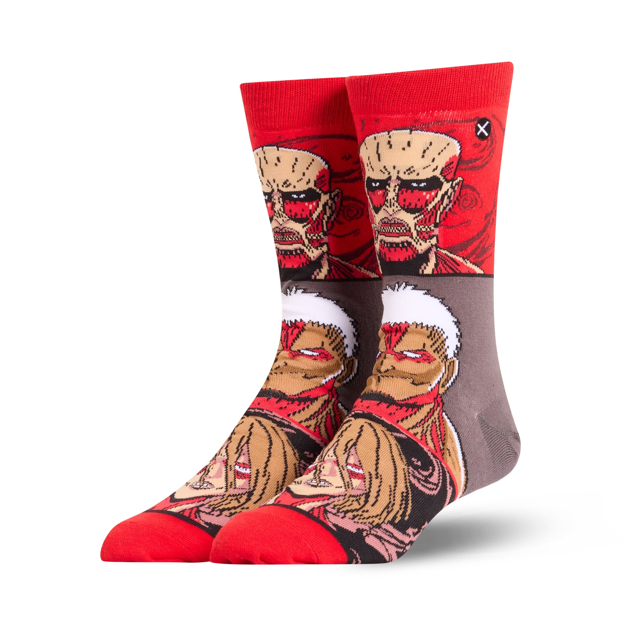 Attack On Titan Titans Mash Up Crew Socks