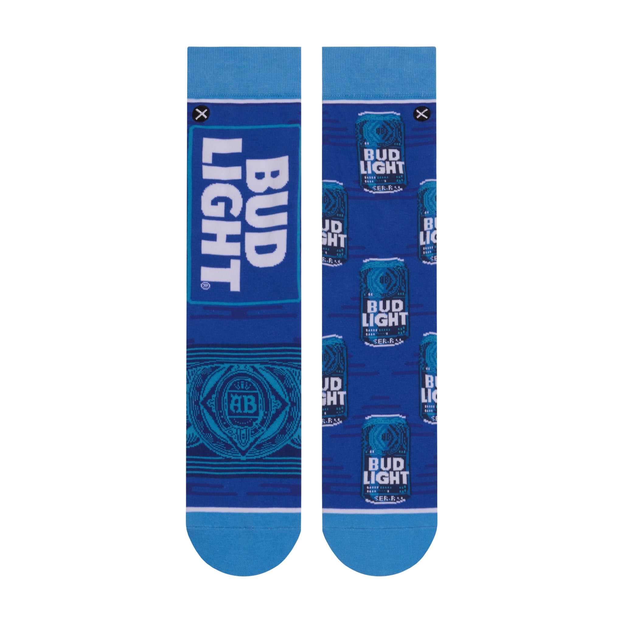 Bud Light Split Men's Crew Socks