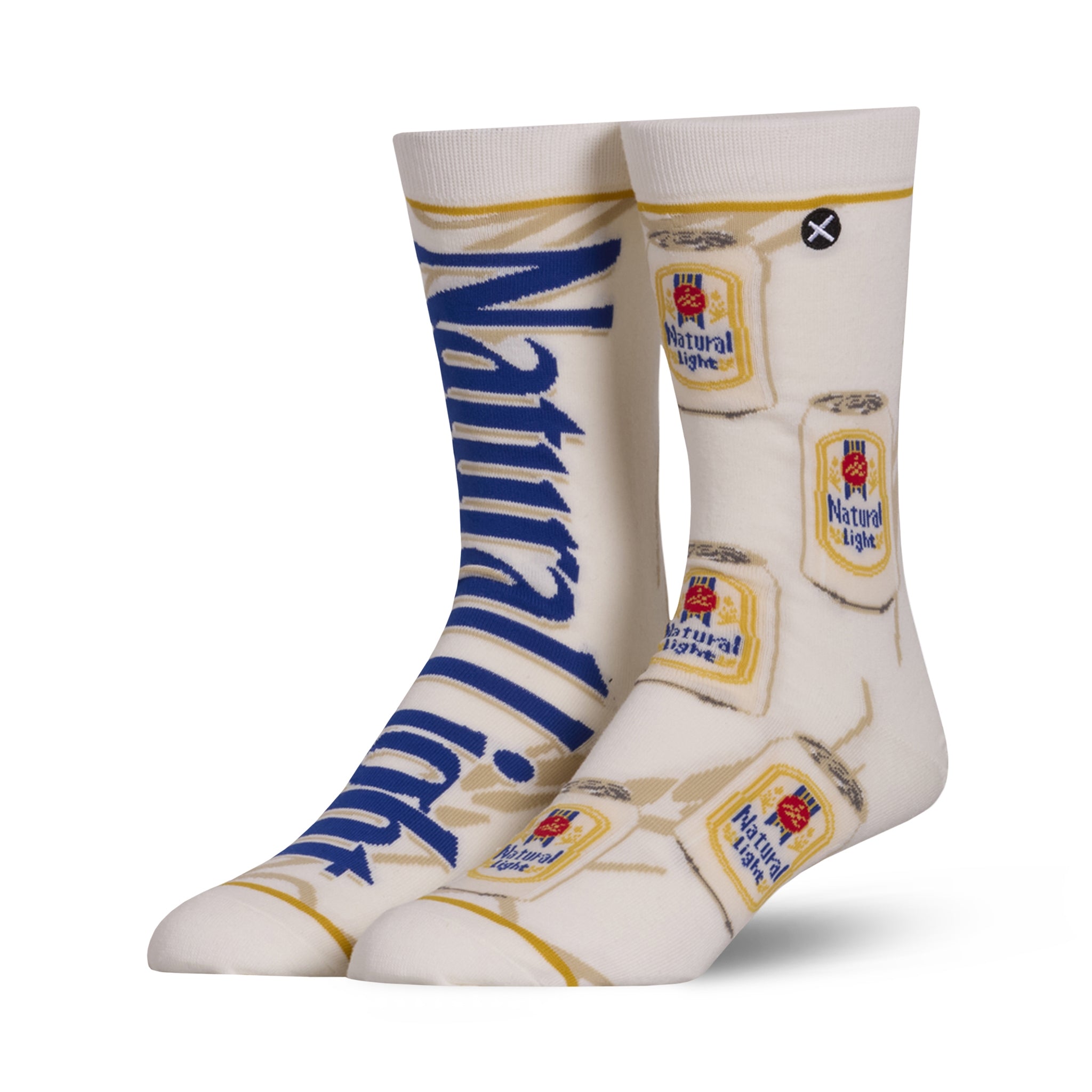 Natural Light Split Men's Crew Socks