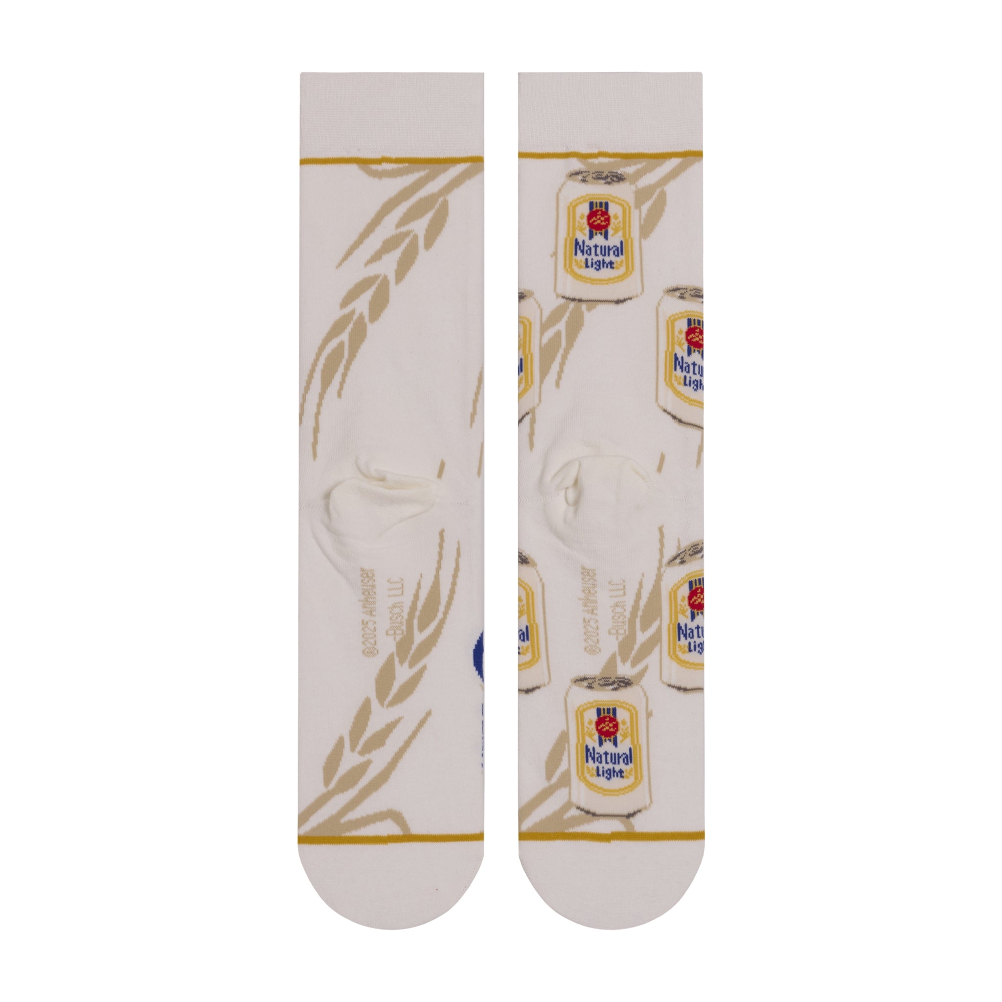 Natural Light Split Men's Crew Socks