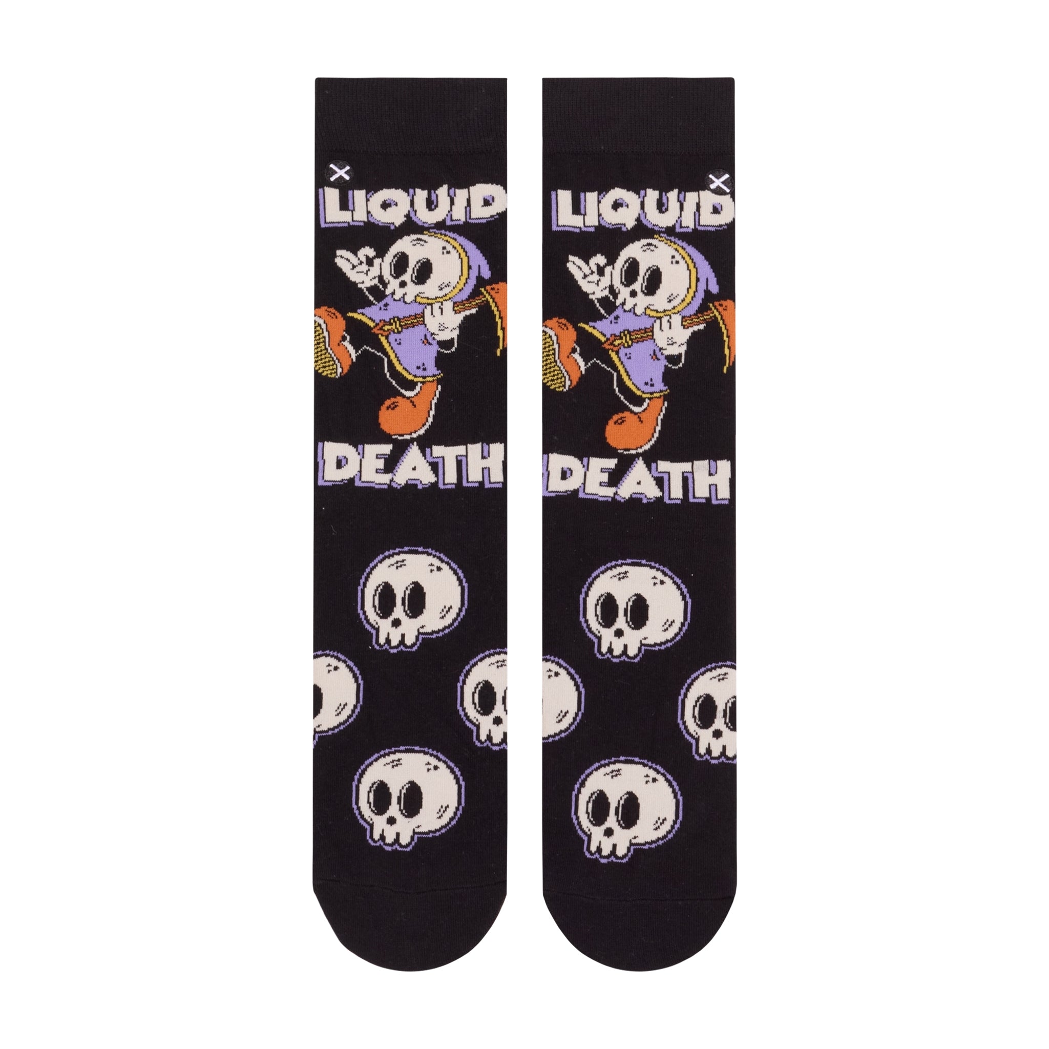 Liquid Death Vintage Cartoon Men's Crew Socks
