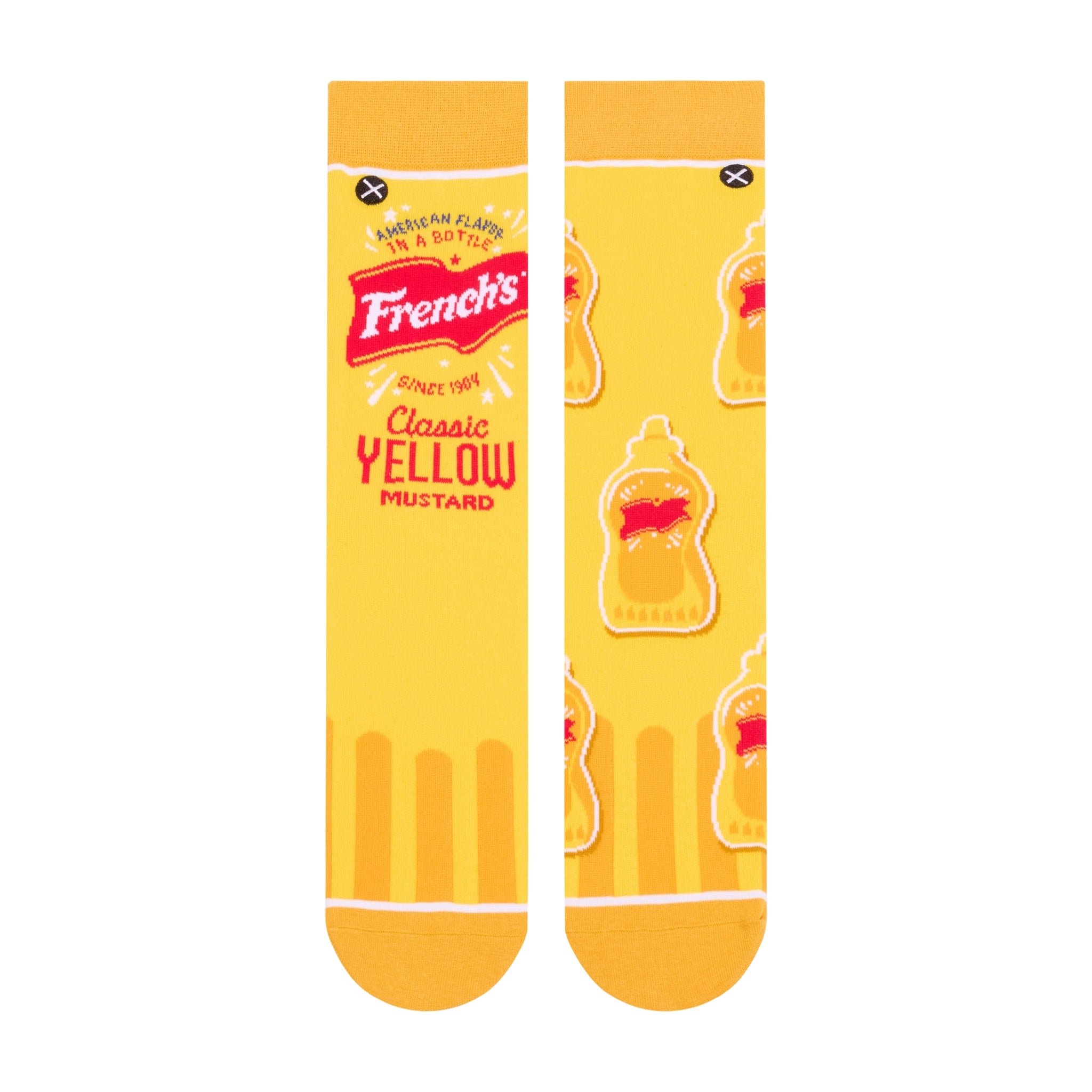French's Mustard Split Men's Crew Socks