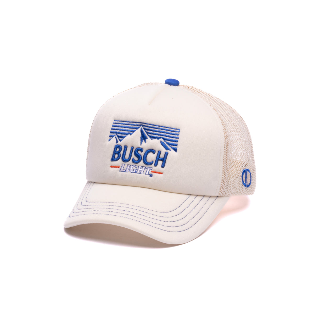 Busch Light Fishing Bass Deep Sea Outdoor Retro Vintage Style Beer Trucker Hat busch_light_fishing_trucker_ha  main image 2