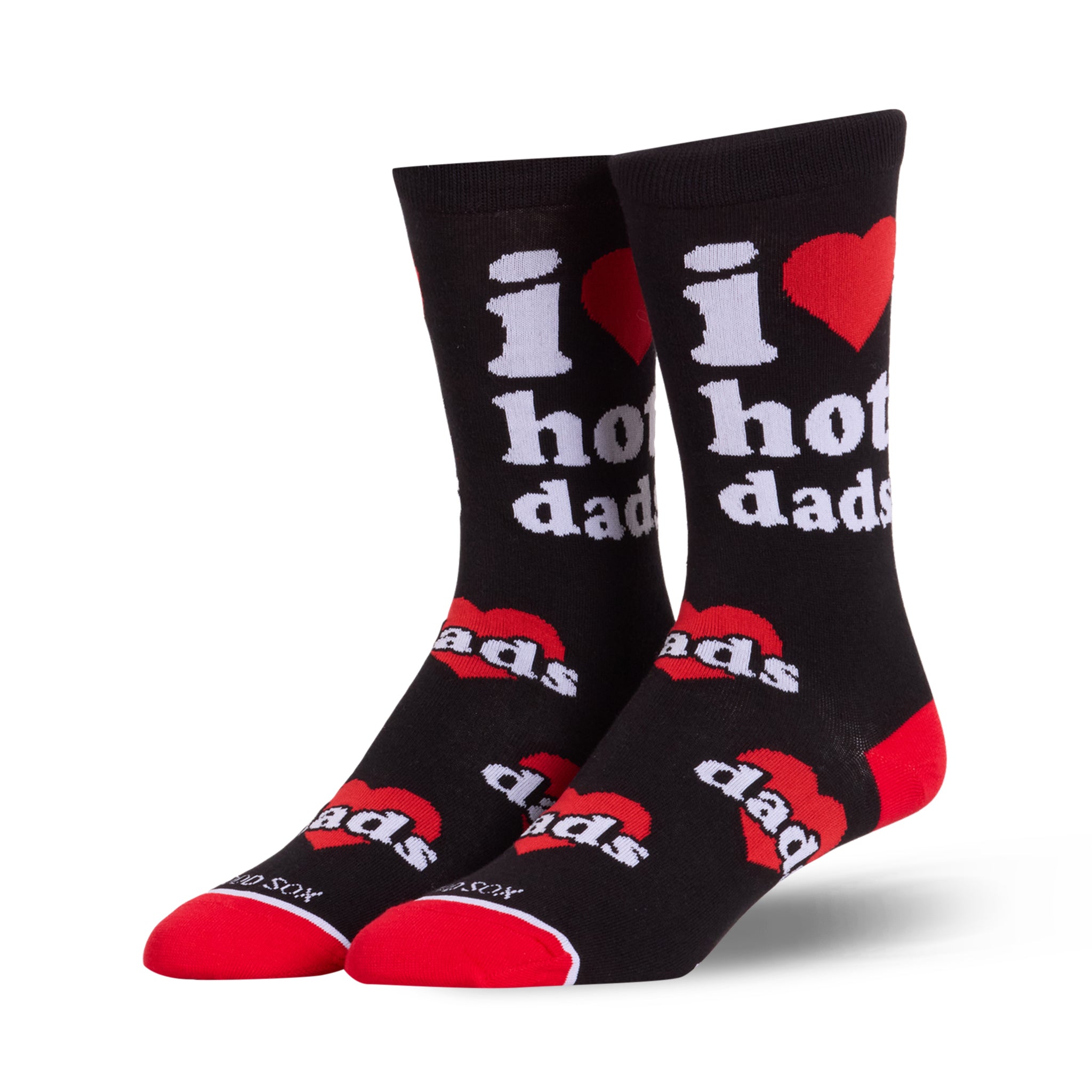 I Love Hot Dads Women's Crew Socks