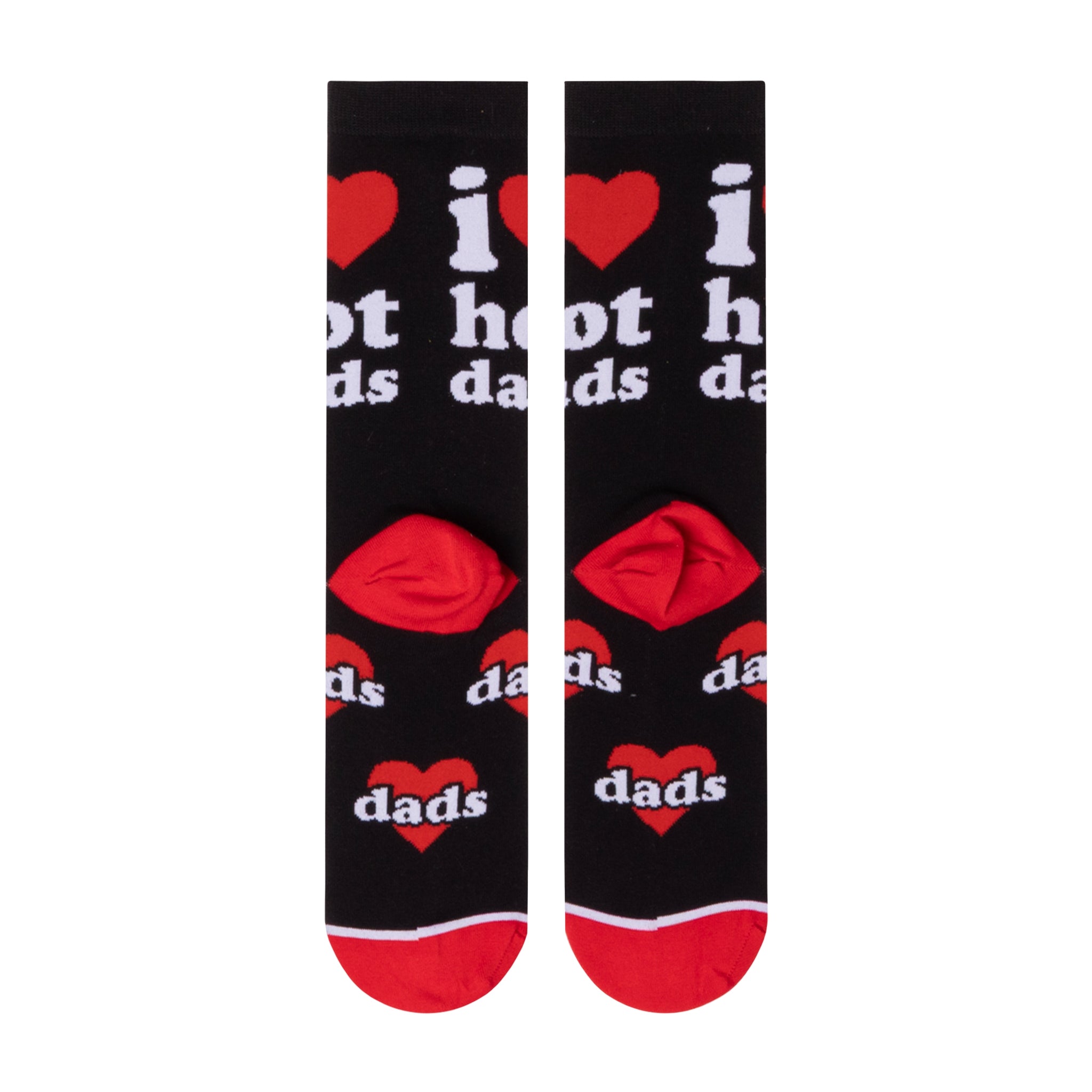 I Love Hot Dads Women's Crew Socks