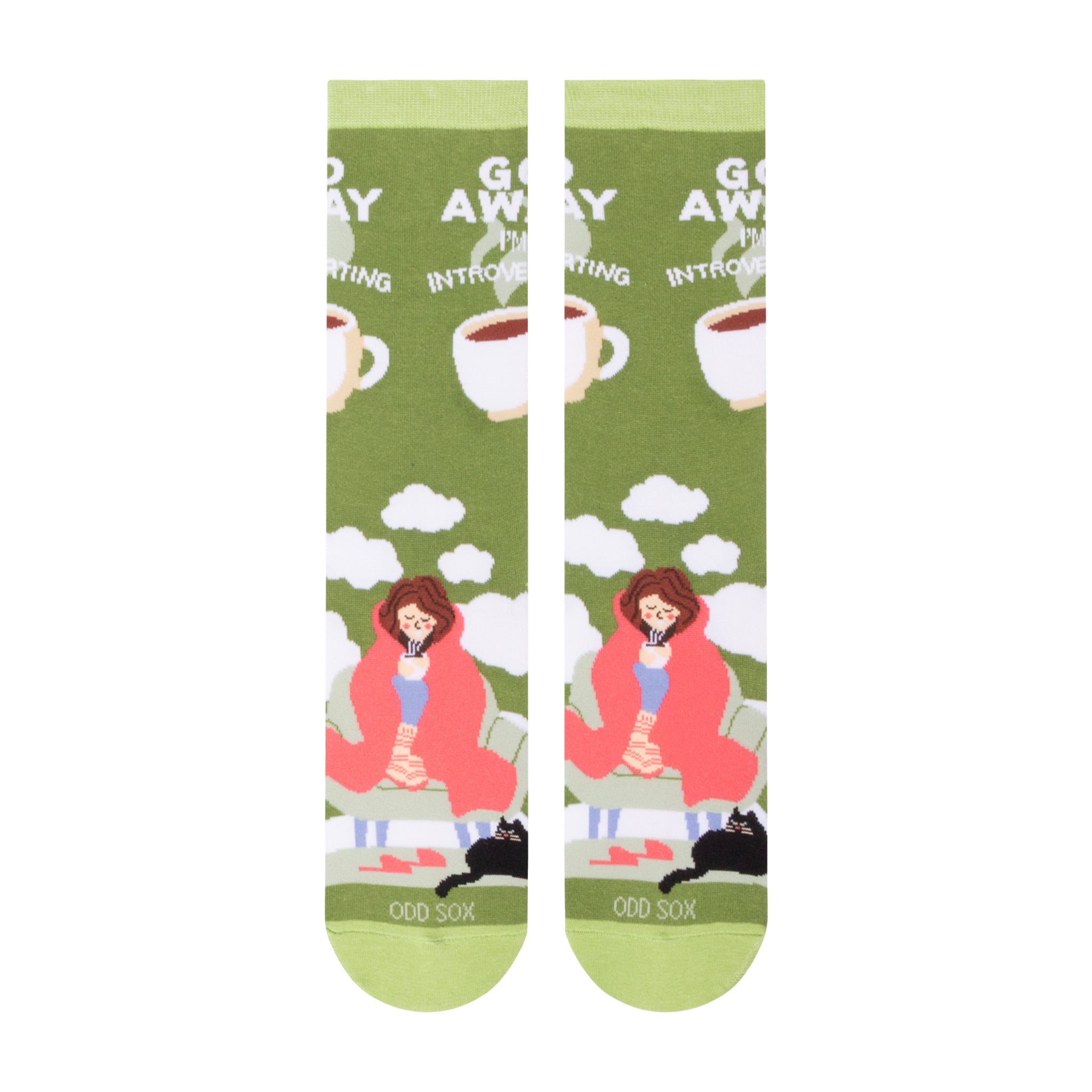 Go Away I'm Introverting Women's Crew Socks