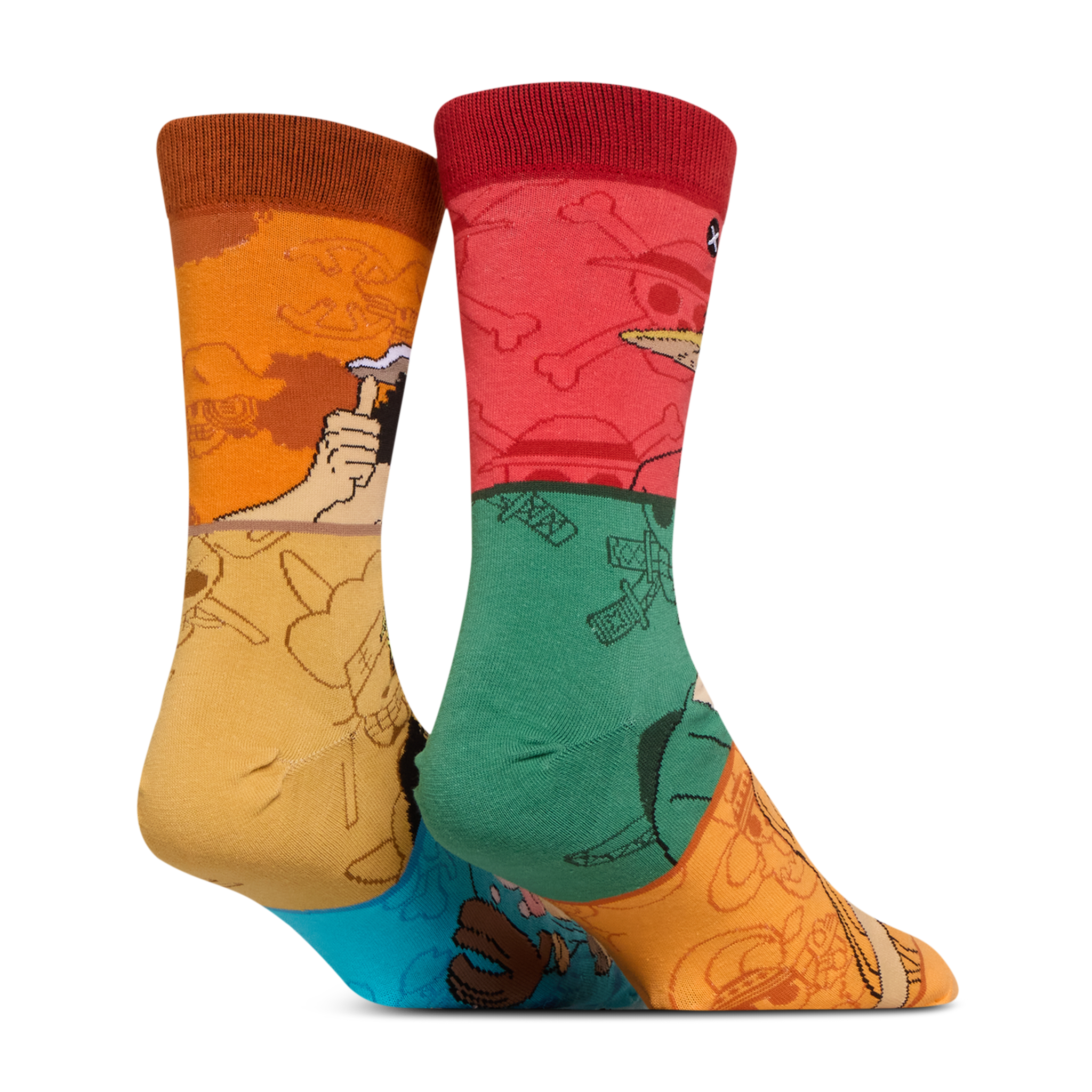 One Piece Mash Up Split Men's Crew Socks