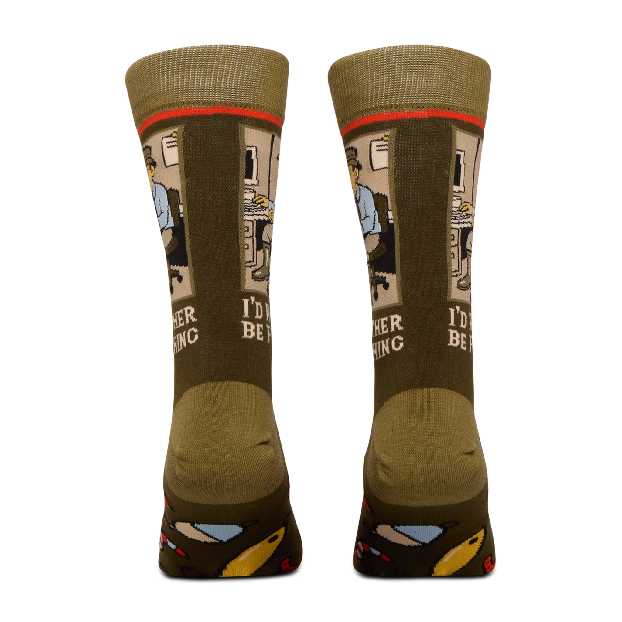 I'd Rather Be Fishing Crew Socks