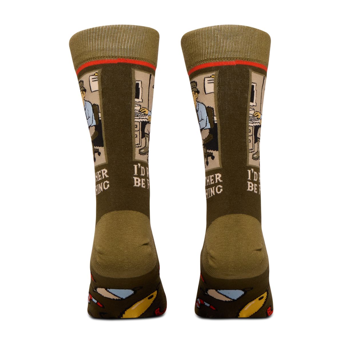 I'd Rather Be Fishing Crew Socks