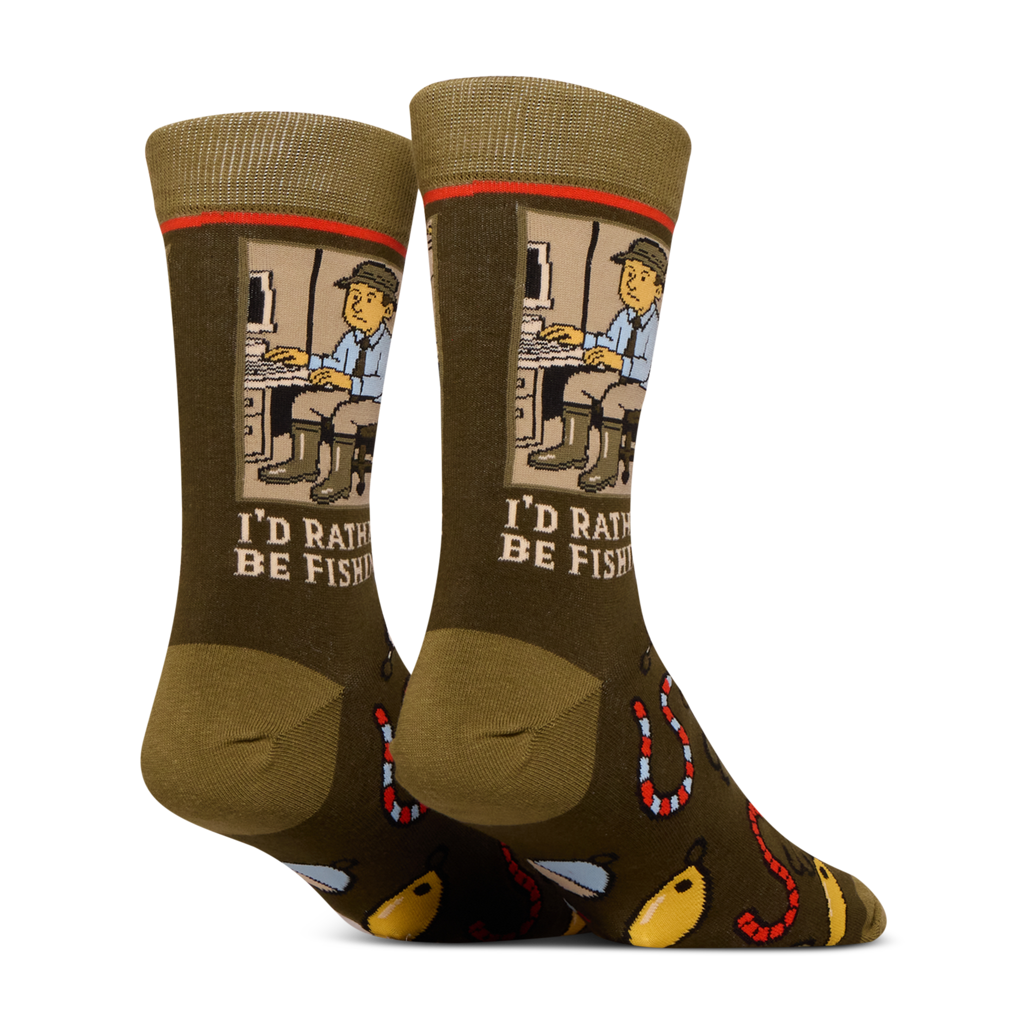 I'd Rather Be Fishing Crew Socks
