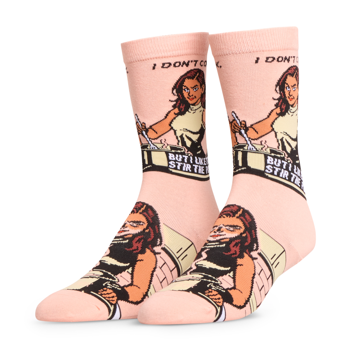 I Dont Cook, I Stir Crew Socks
