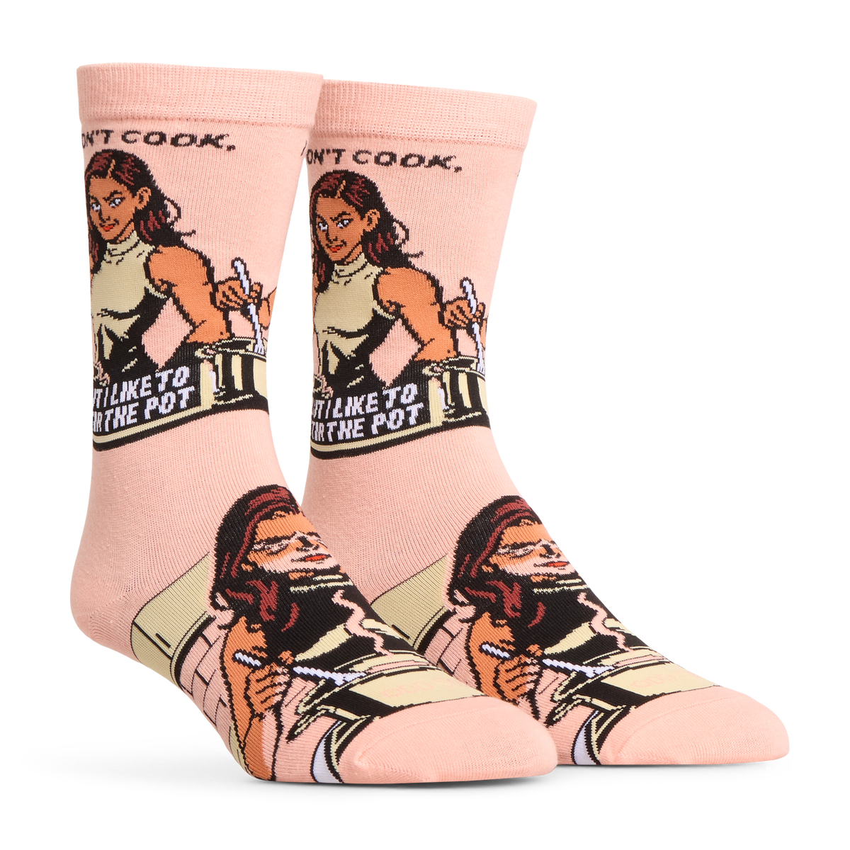 I Dont Cook, I Stir Crew Socks