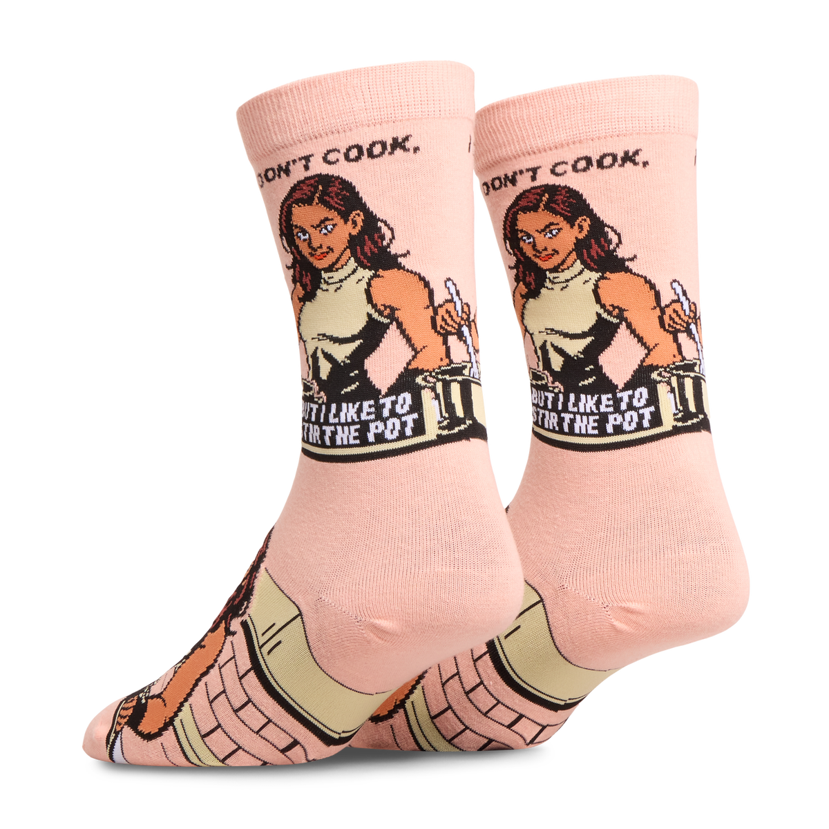 I Dont Cook, I Stir Crew Socks