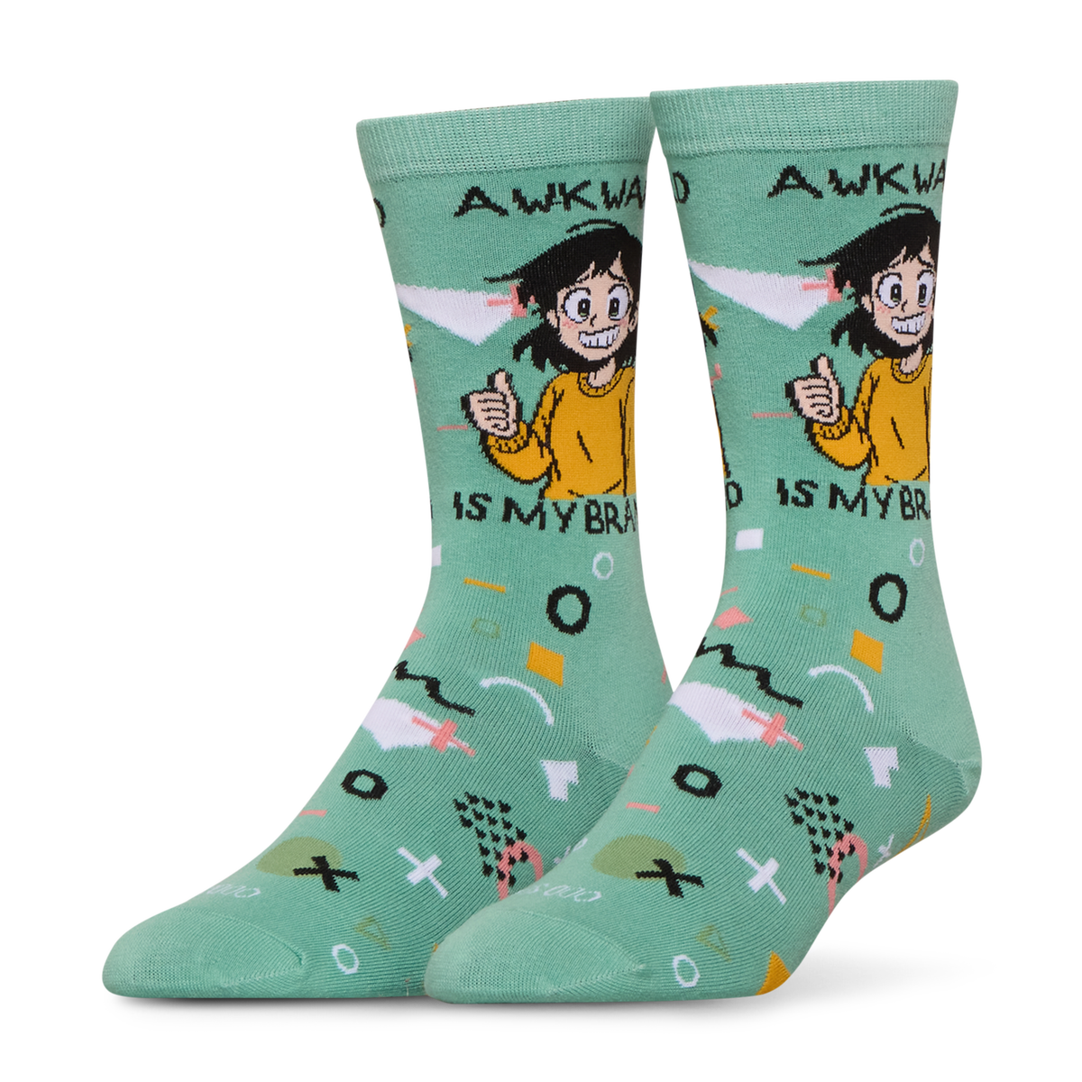 Awkard Is My Brand Crew Socks
