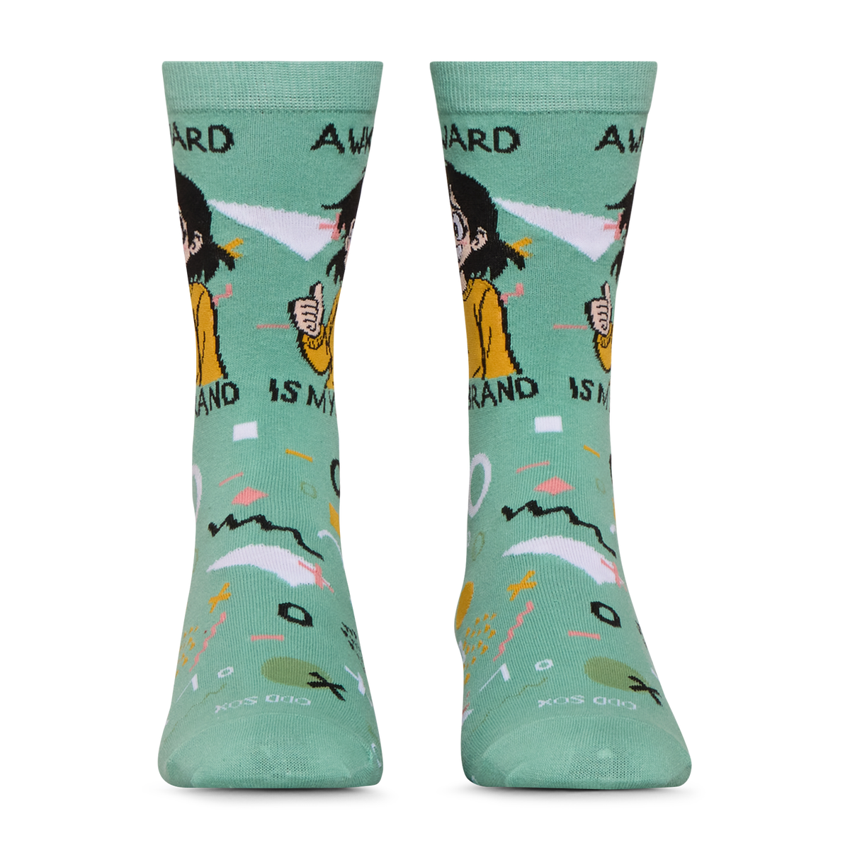Awkard Is My Brand Crew Socks