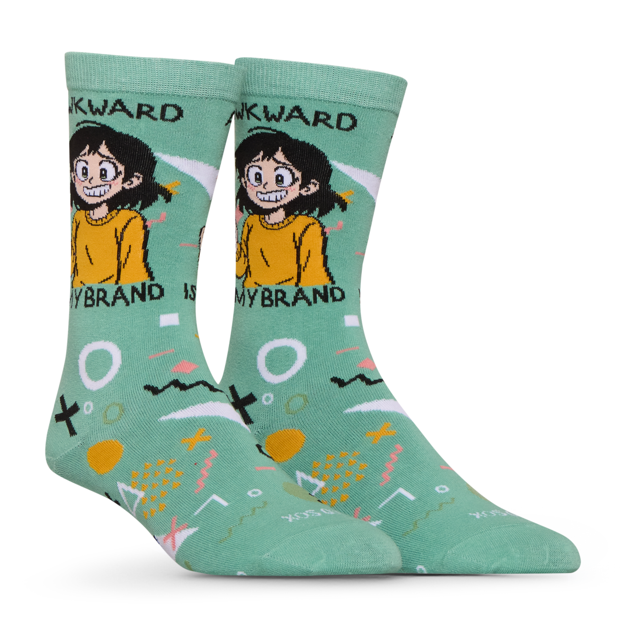 Awkard Is My Brand Crew Socks