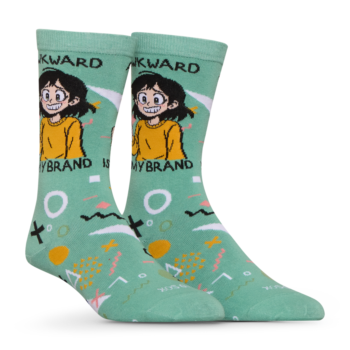 Awkard Is My Brand Crew Socks