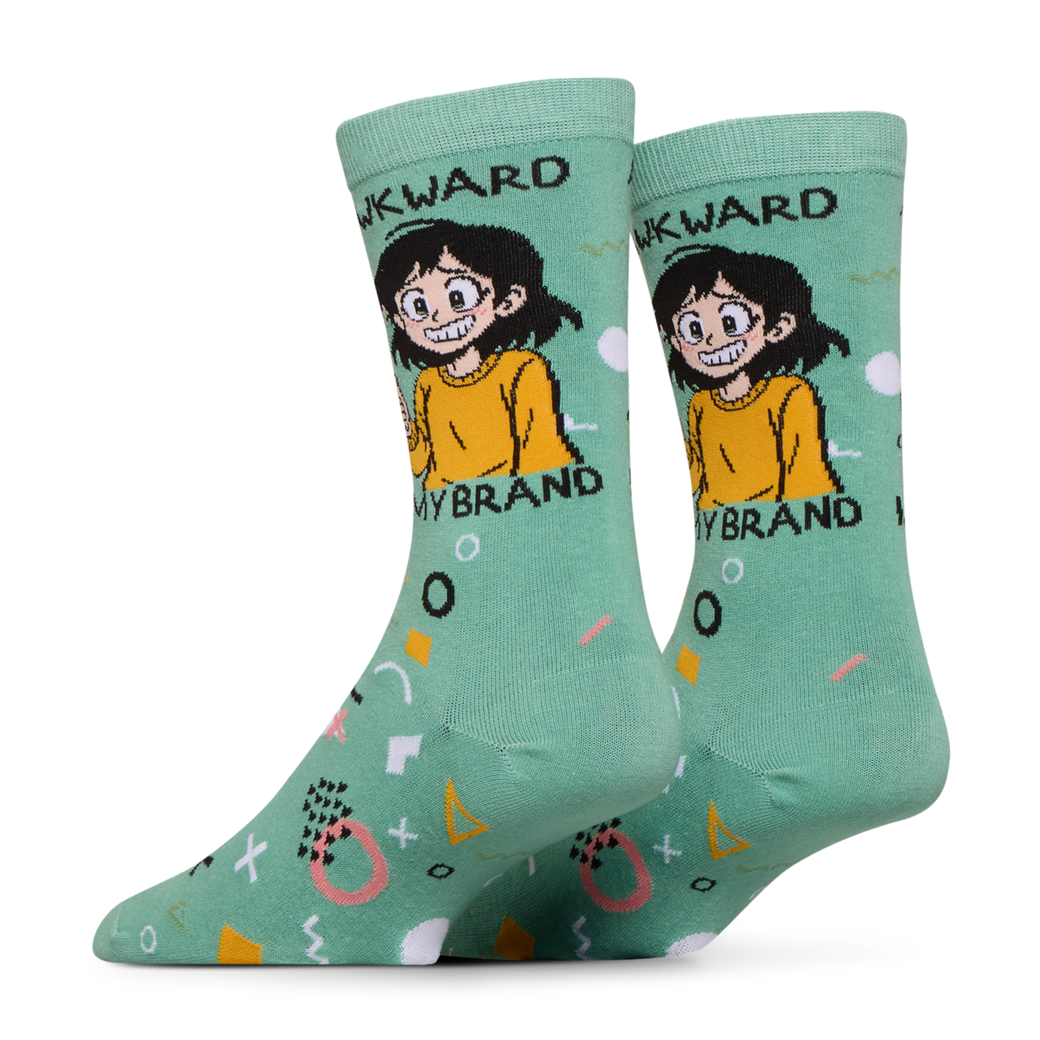Awkard Is My Brand Crew Socks
