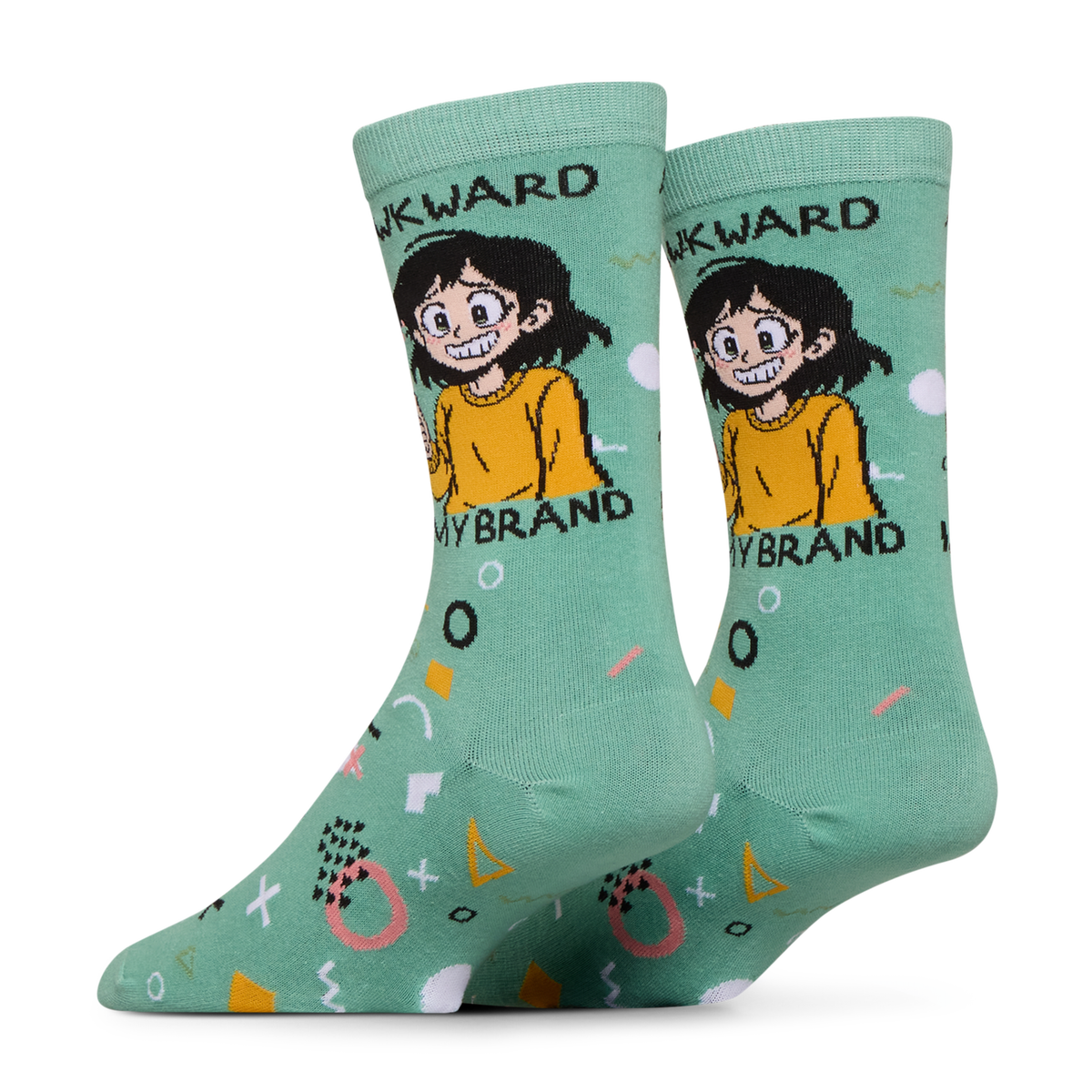 Awkard Is My Brand Crew Socks