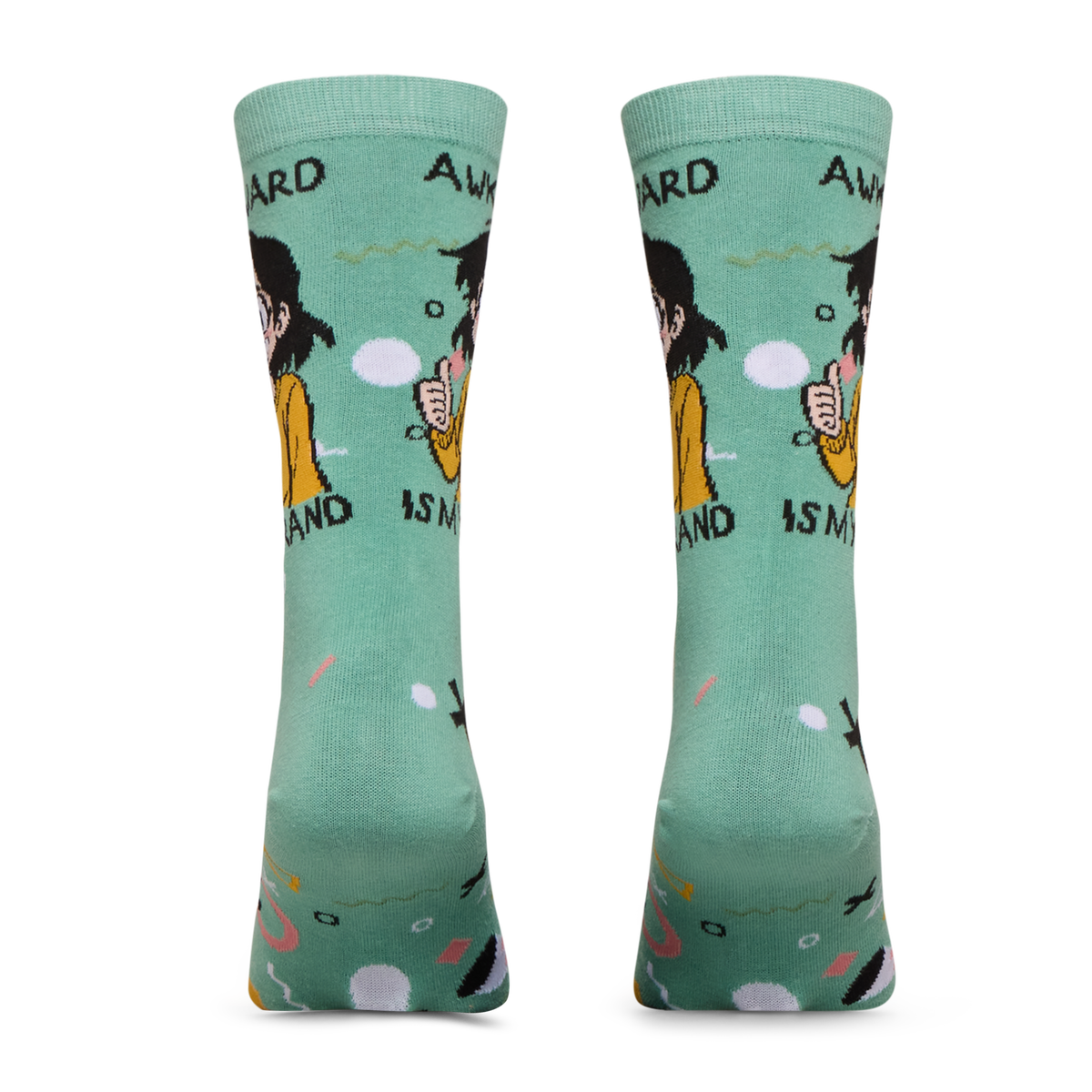 Awkard Is My Brand Crew Socks