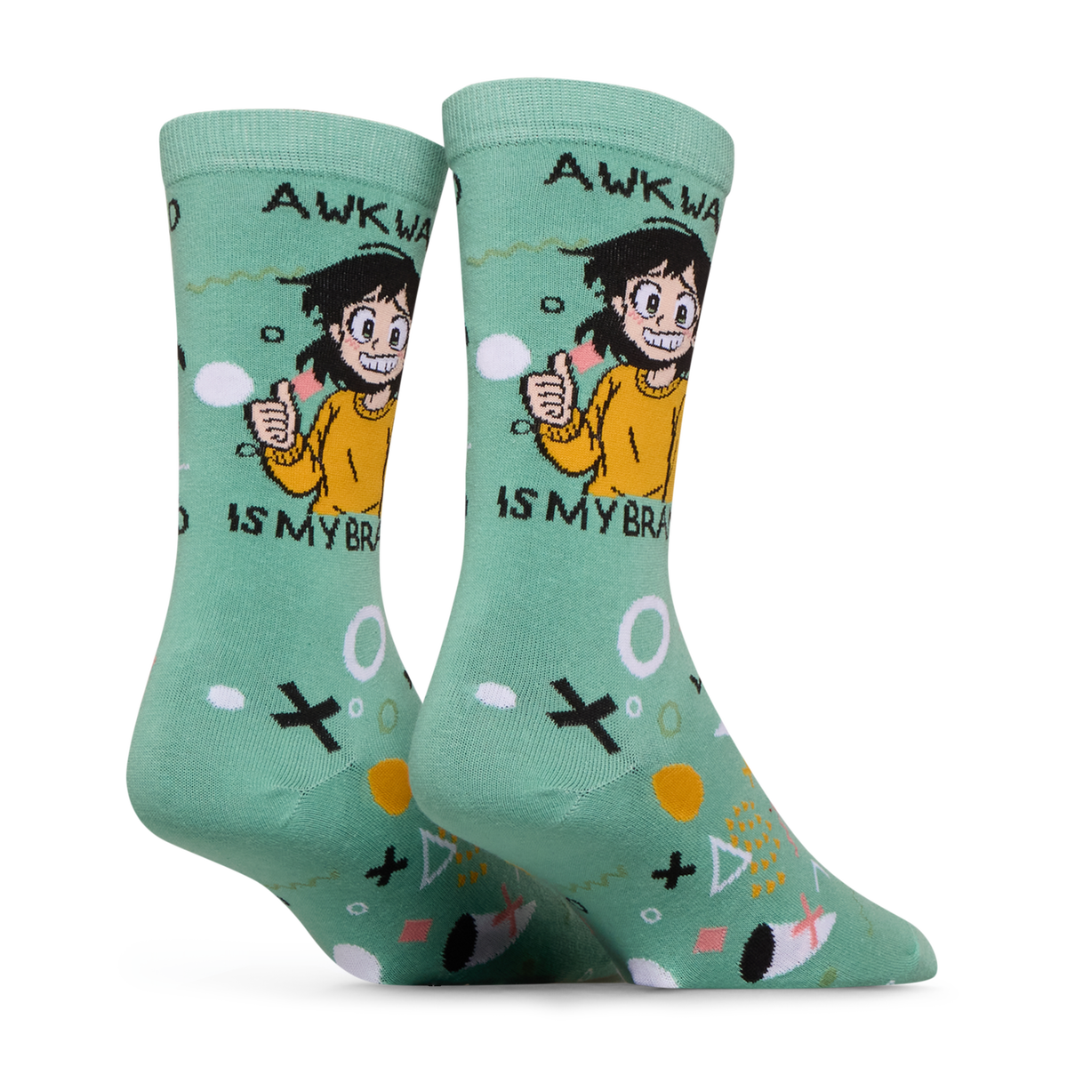 Awkard Is My Brand Crew Socks