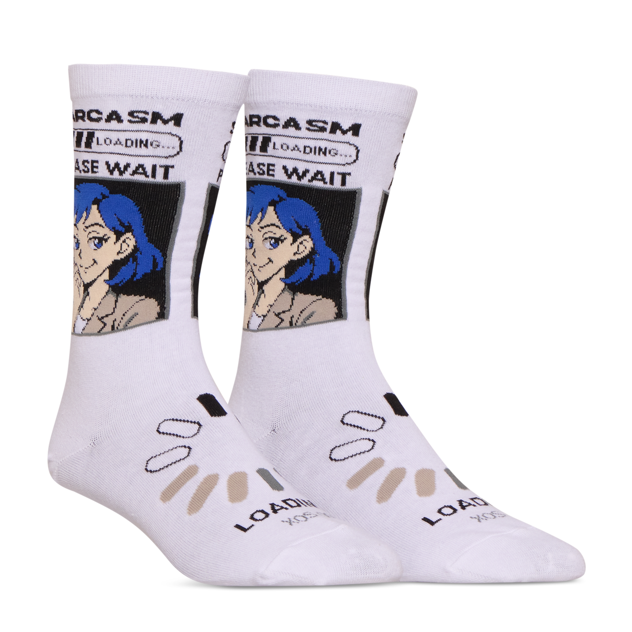 Sarcasm Loading Crew Socks