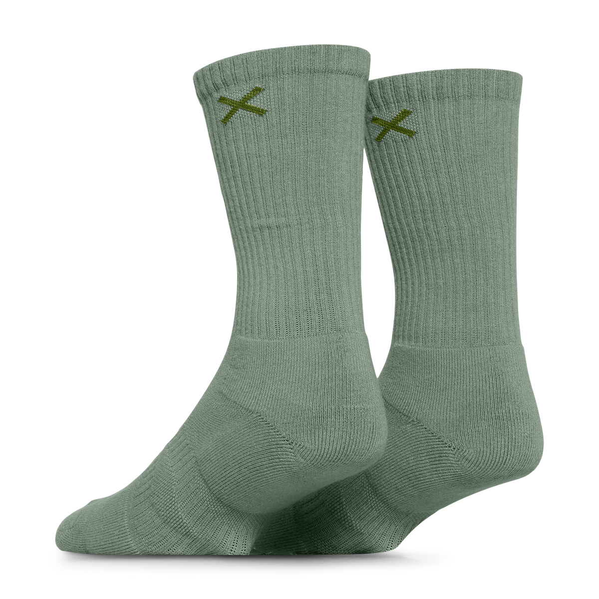 Basix Men's Everyday Crew Socks