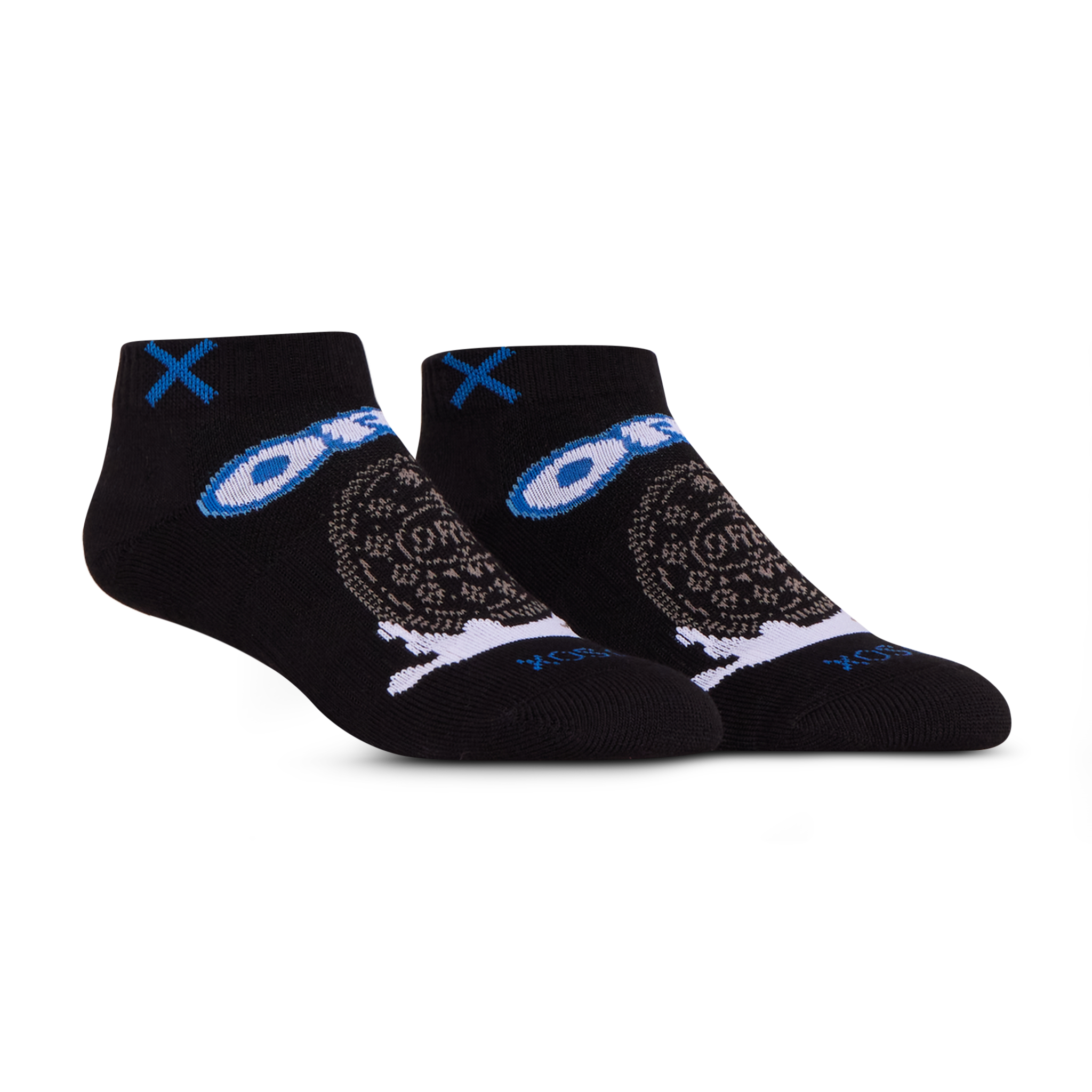 Oreo Black Ankle Socks