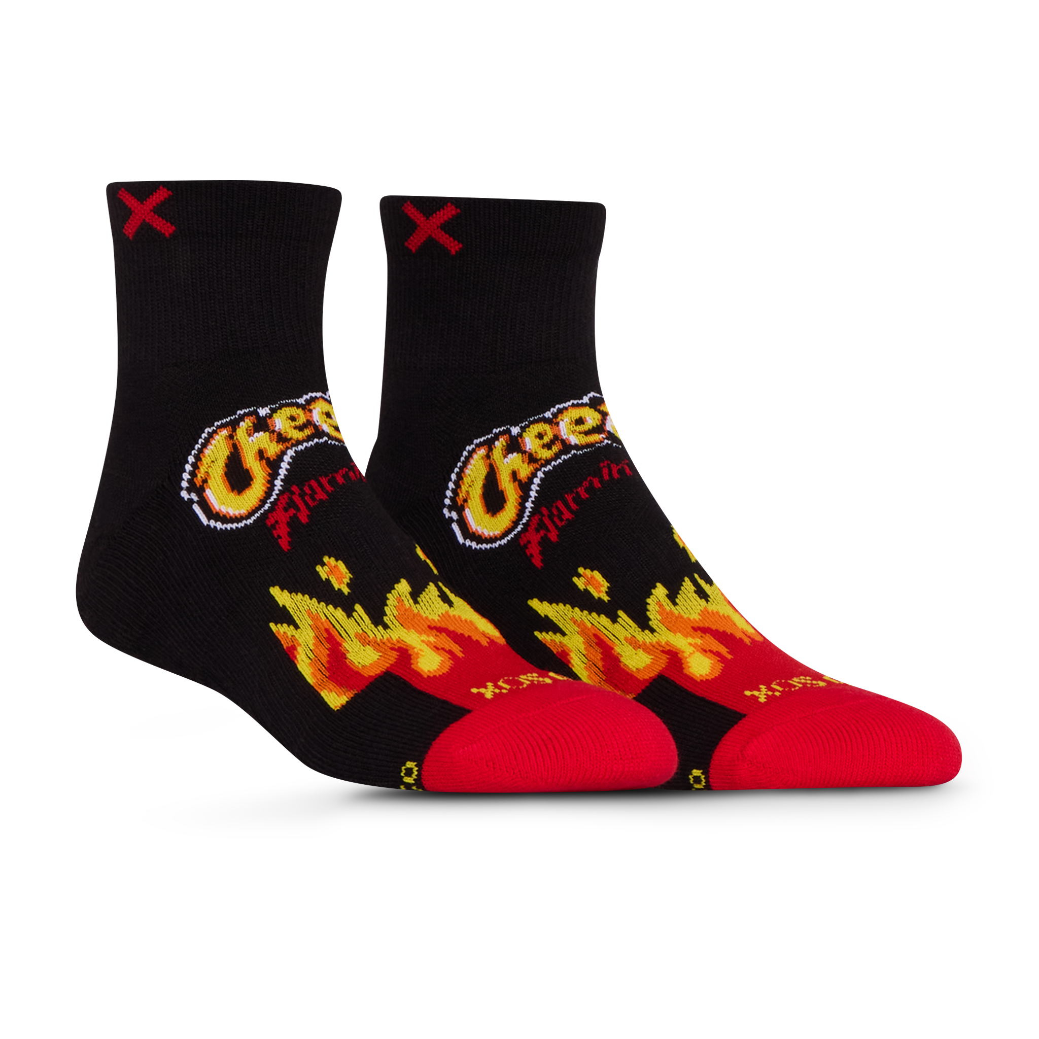 Cheetos Flamin' Hot Quarter Socks