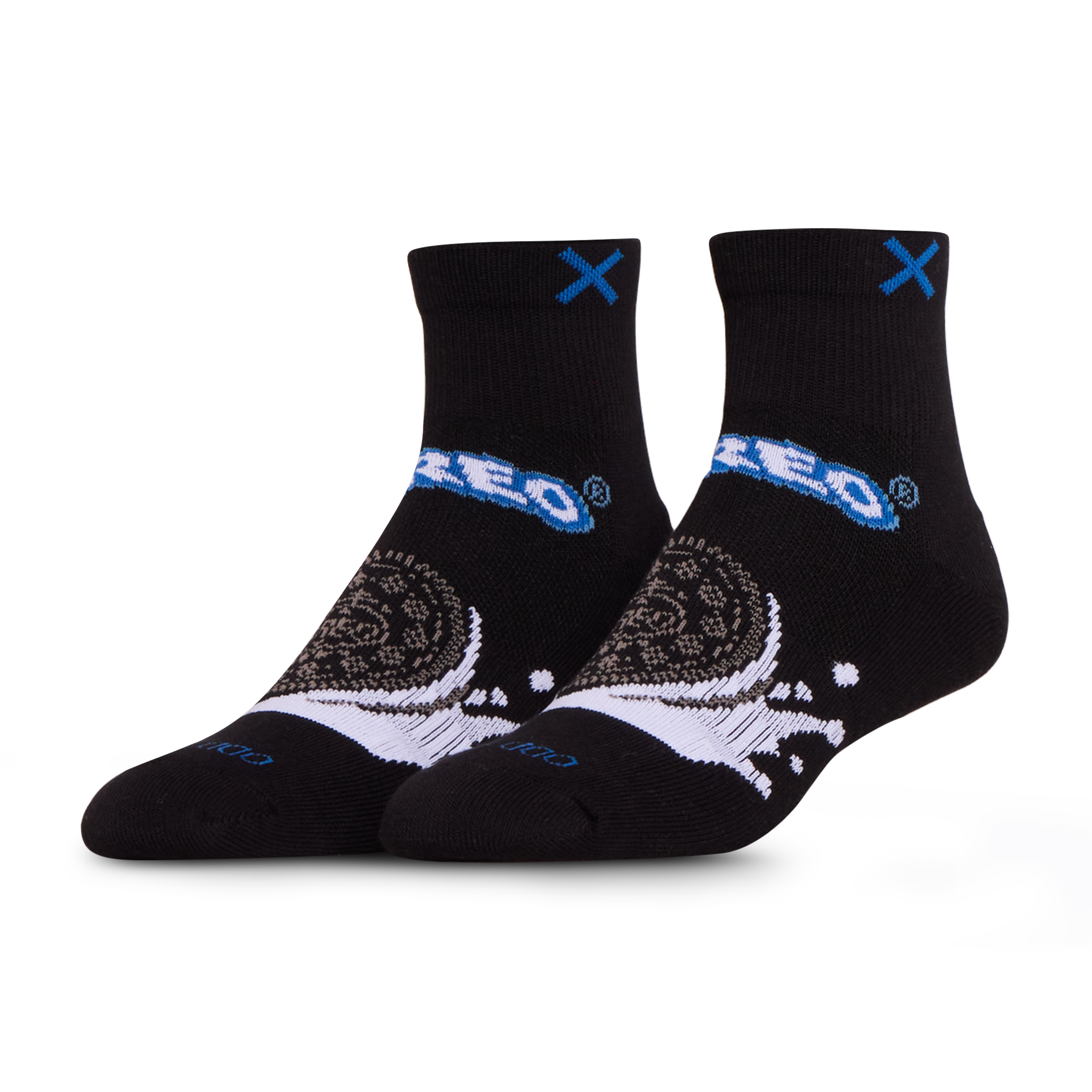 Oreo Black Quarter Socks