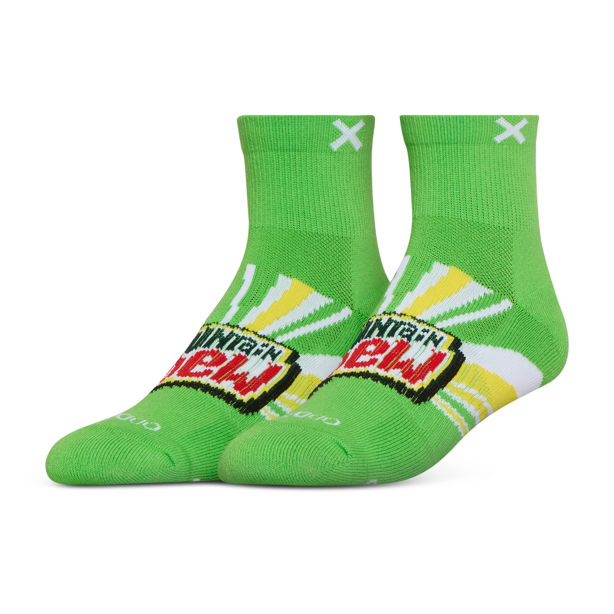 Mountain Dew Quarter Socks