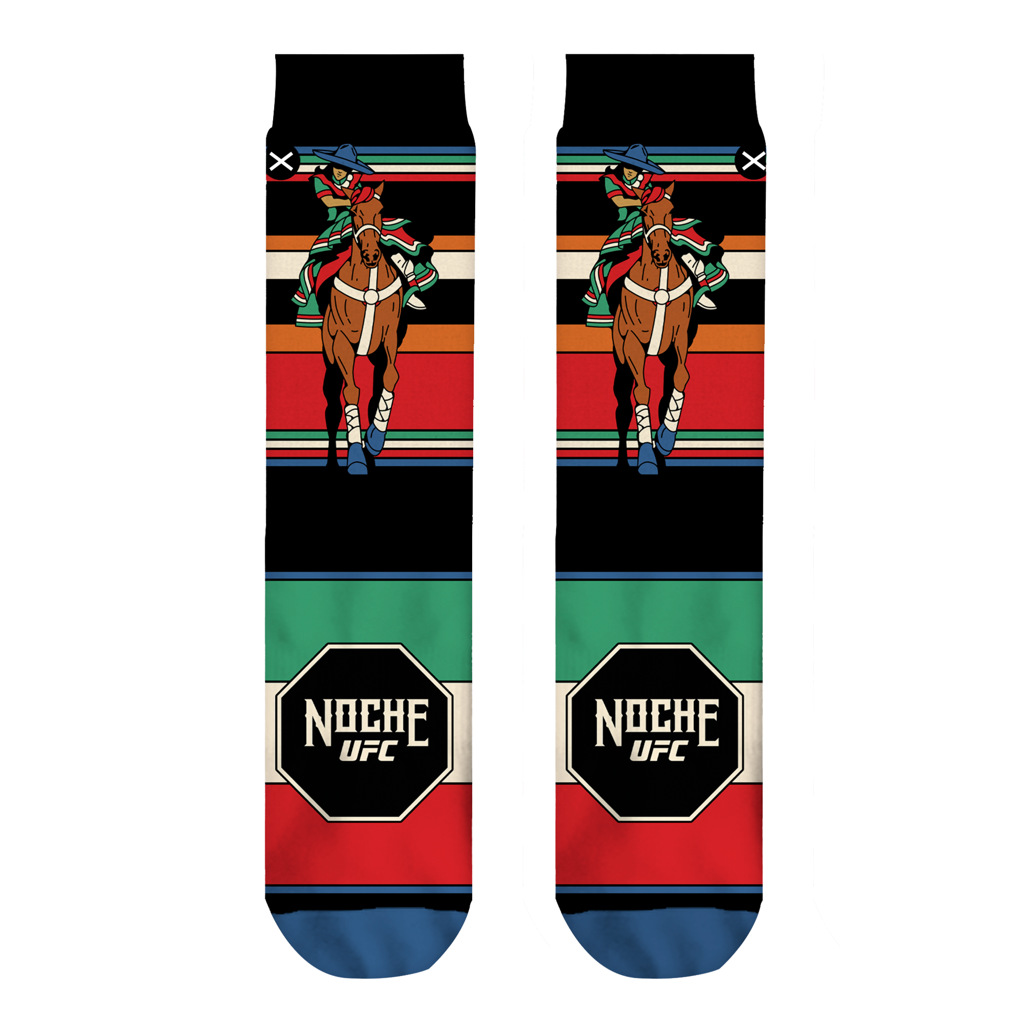 Noche UFC La Escaramuza Men's Crew Socks