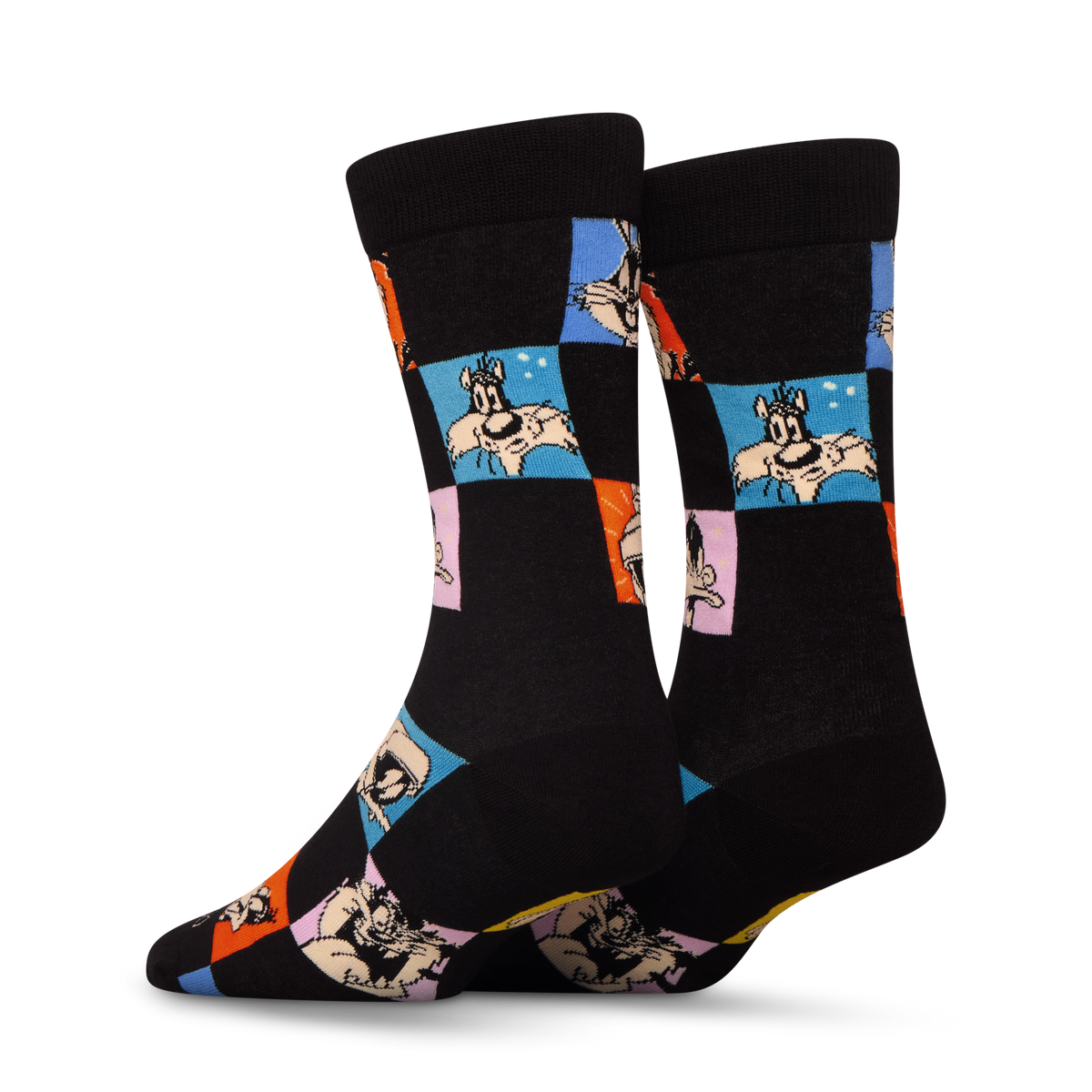 Looney Tunes Checkerboard Crew Socks
