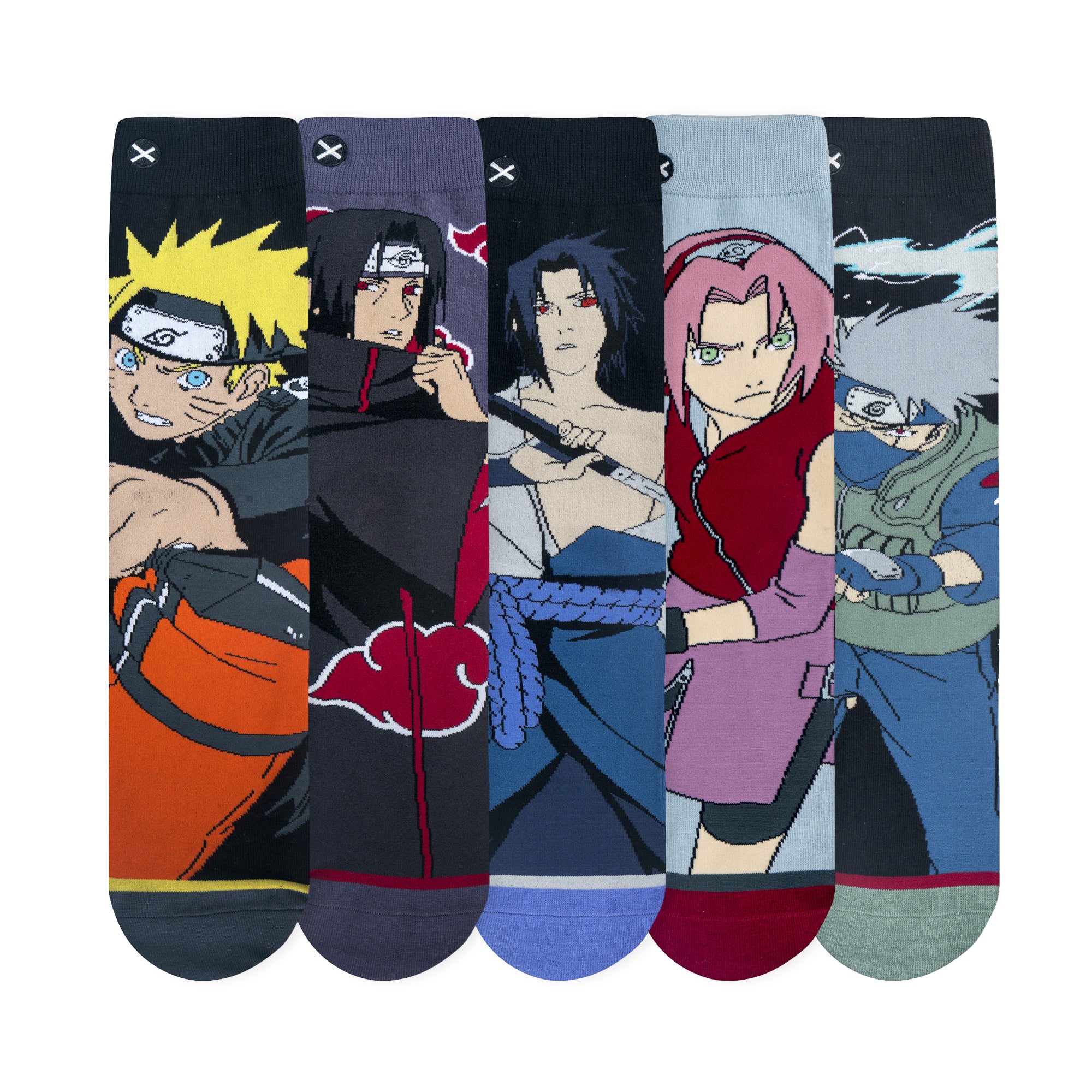 Naruto Men's Crew Socks 5-Pack