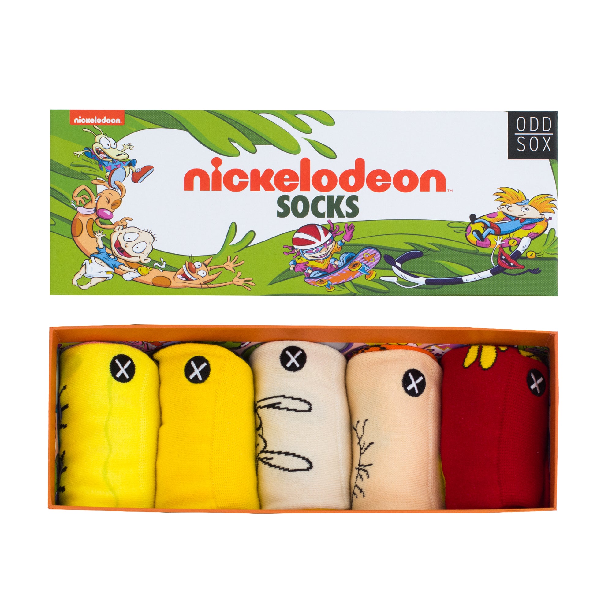Nickelodeon Men's Crew Socks 5-Pack