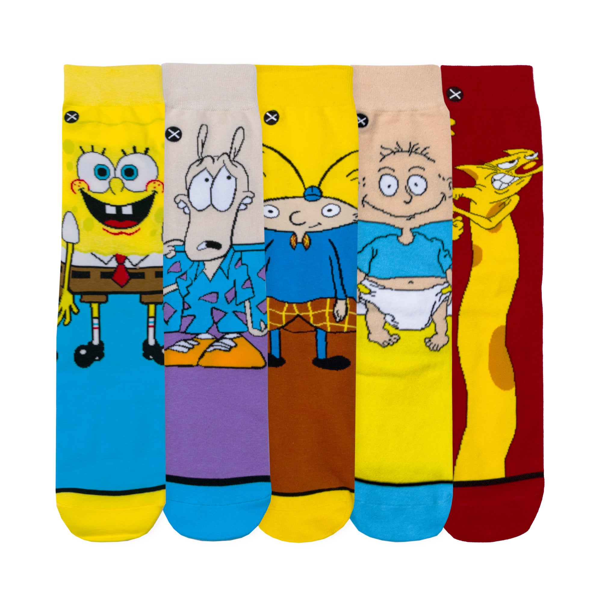 Nickelodeon Men's Crew Socks 5-Pack