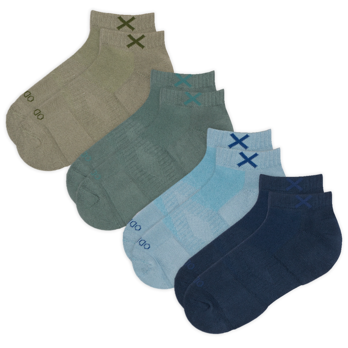 Basix Men's Everyday Ankle Socks — 4-Pack
