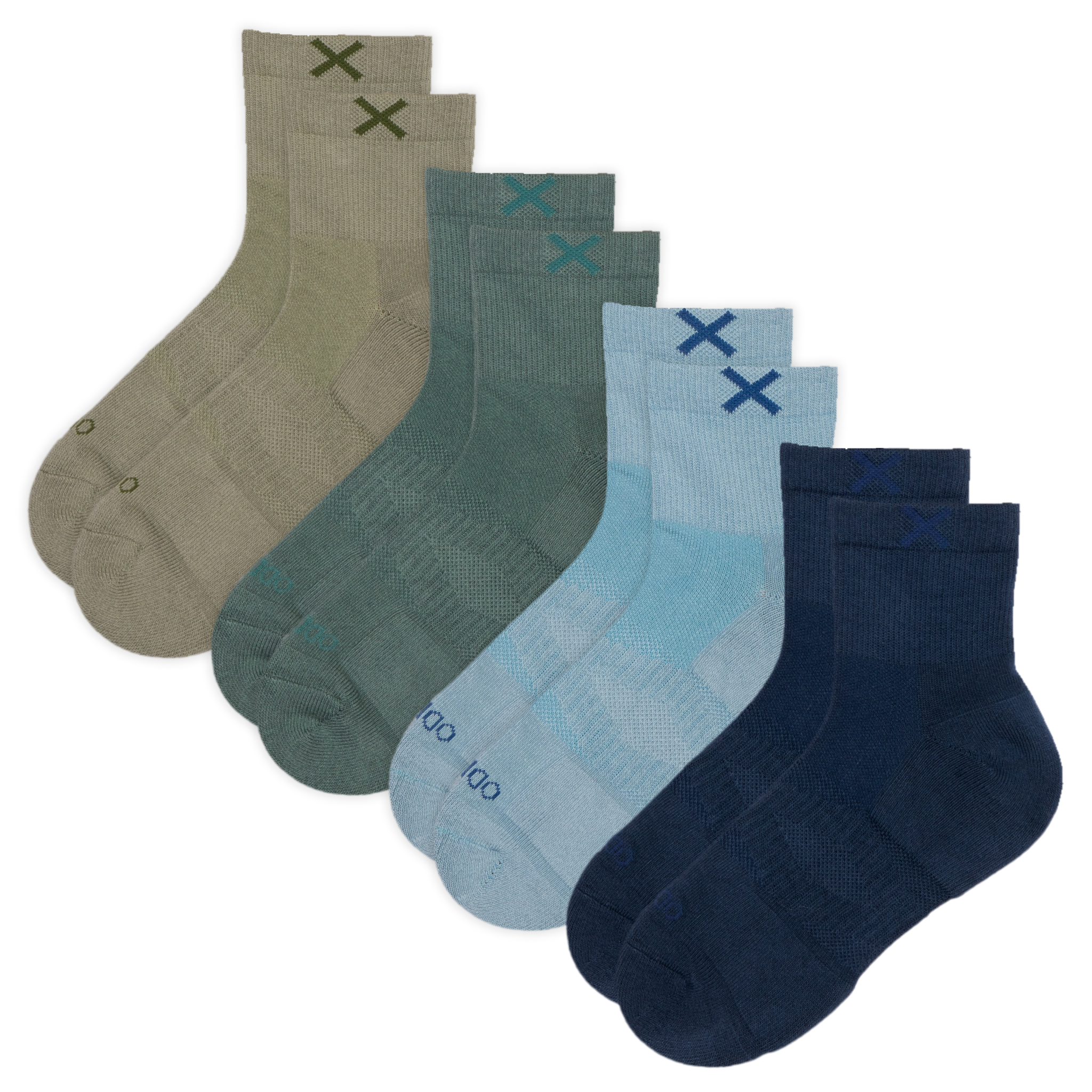 Basix Men's Everyday Quarter Socks — 4-Pack