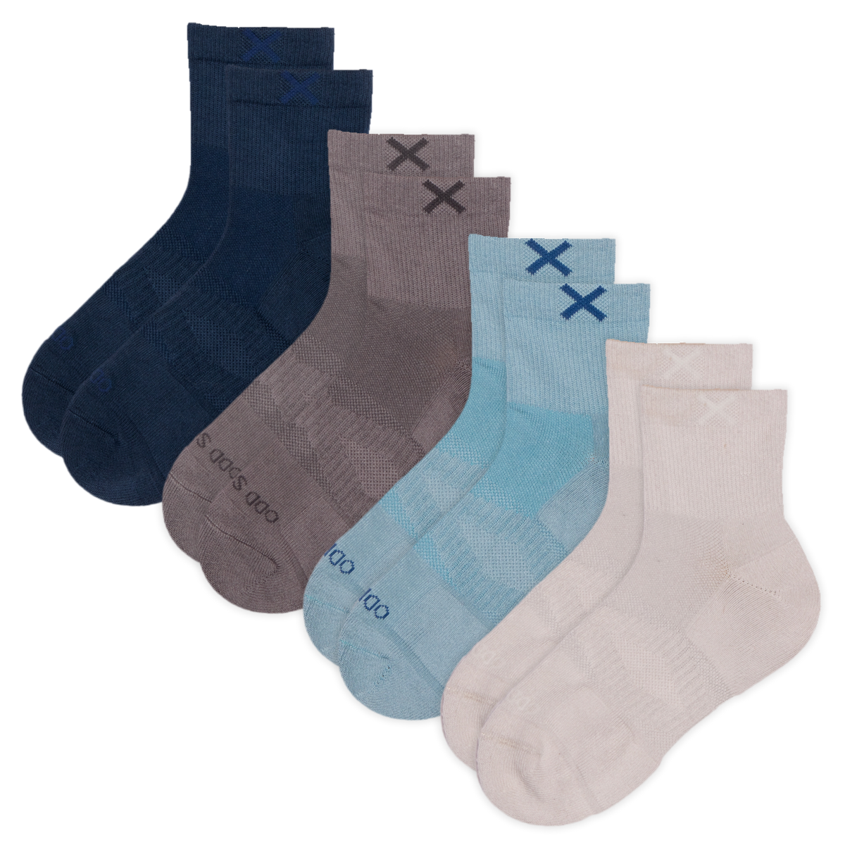 Basix Men's Everyday Quarter Socks — 4-Pack