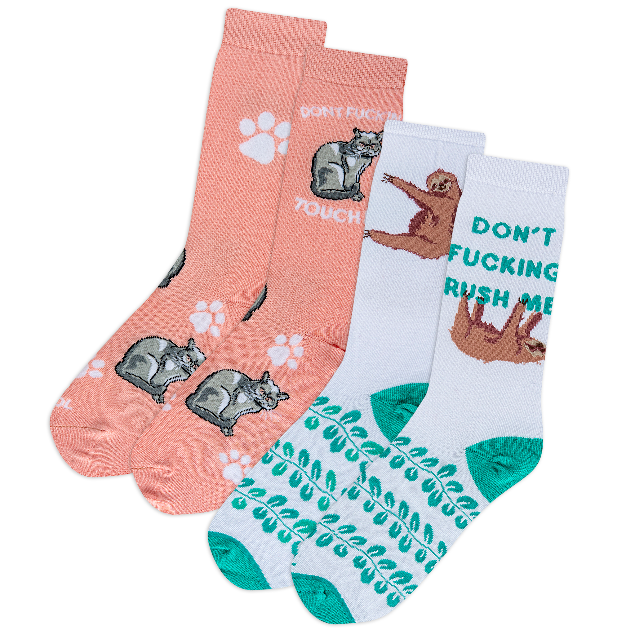 Sassy Sayings Women's Crew Socks 4-Pack