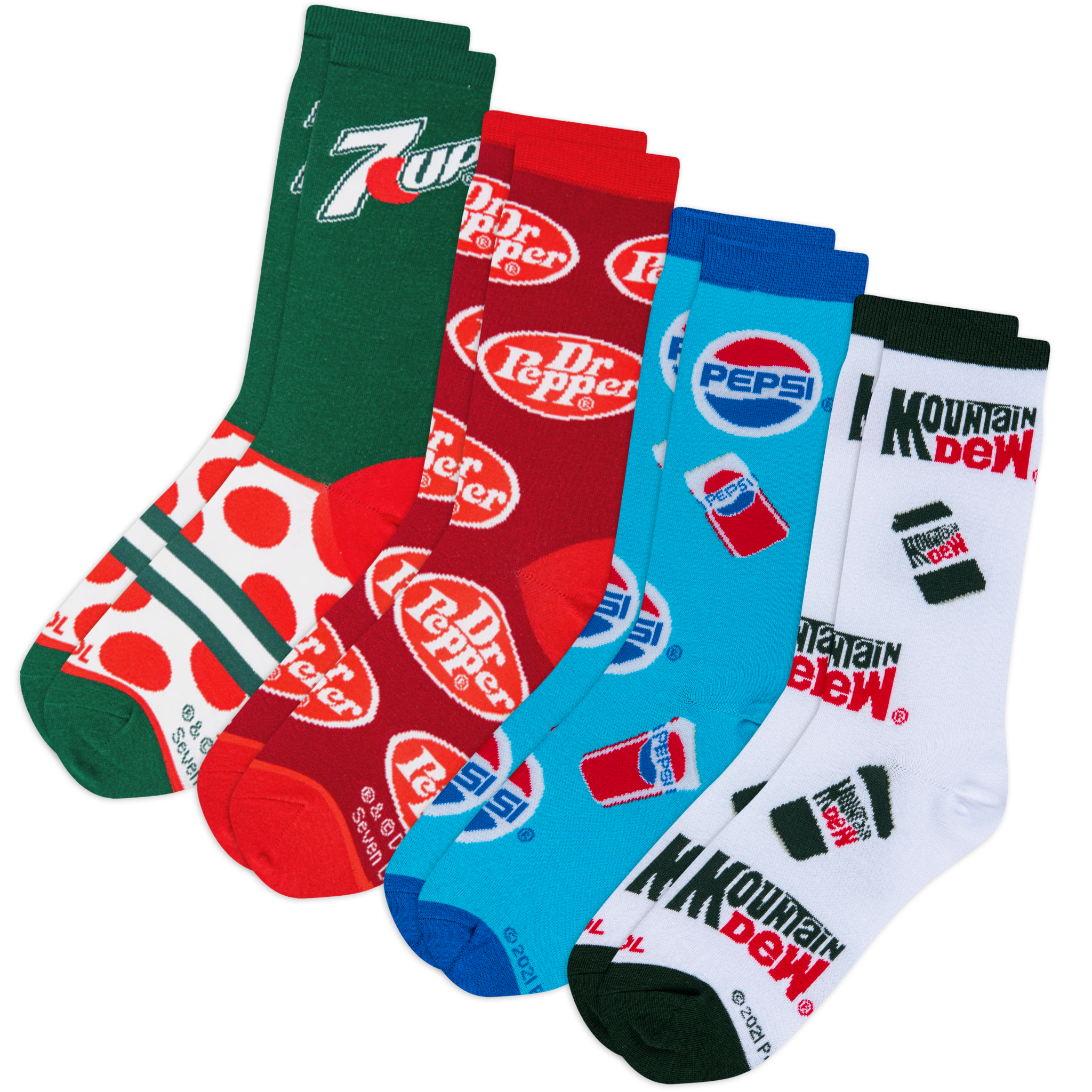 Retro Sodas Women's Crew Socks 4-Pack