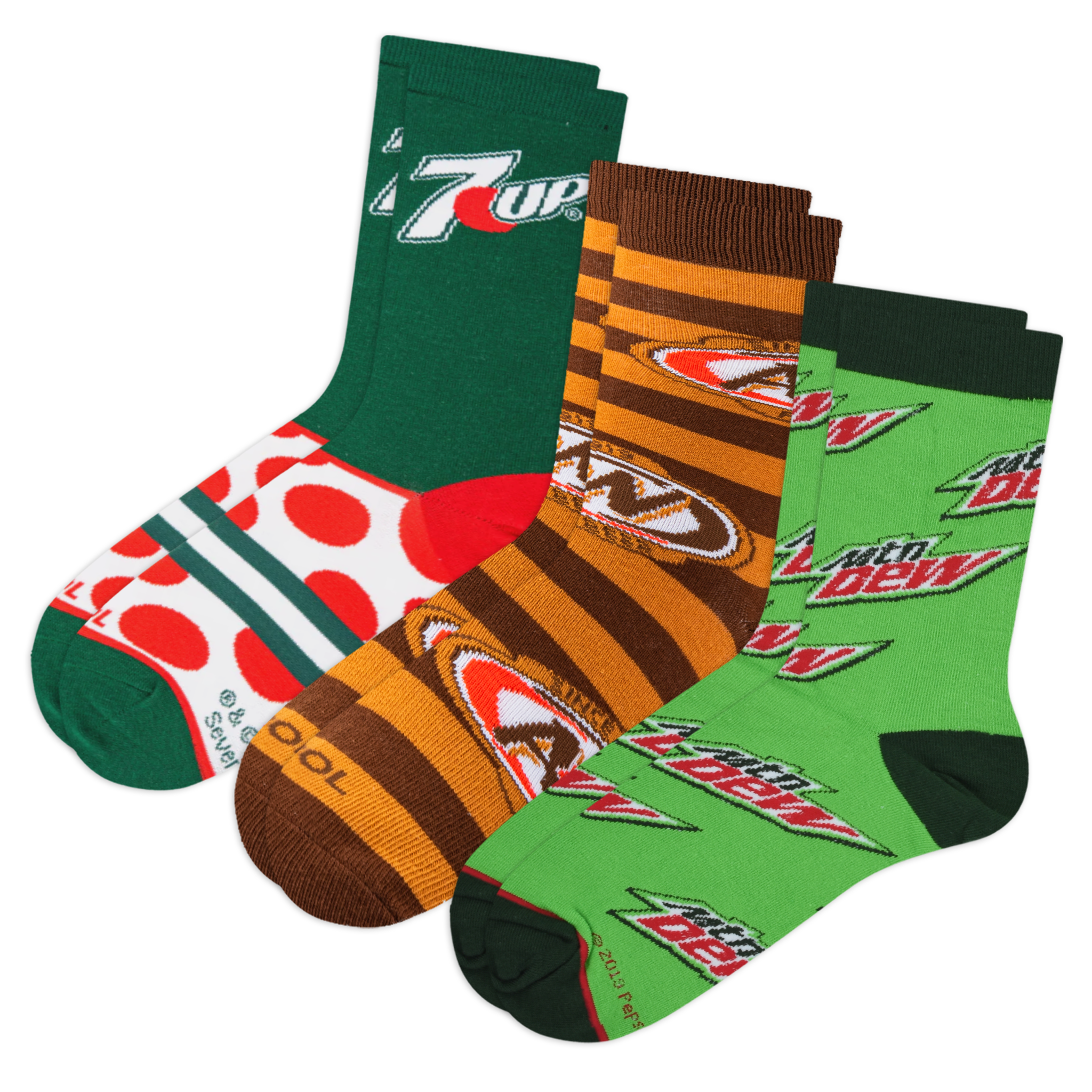 Retro Soda Men's Crew Socks 6-Pack