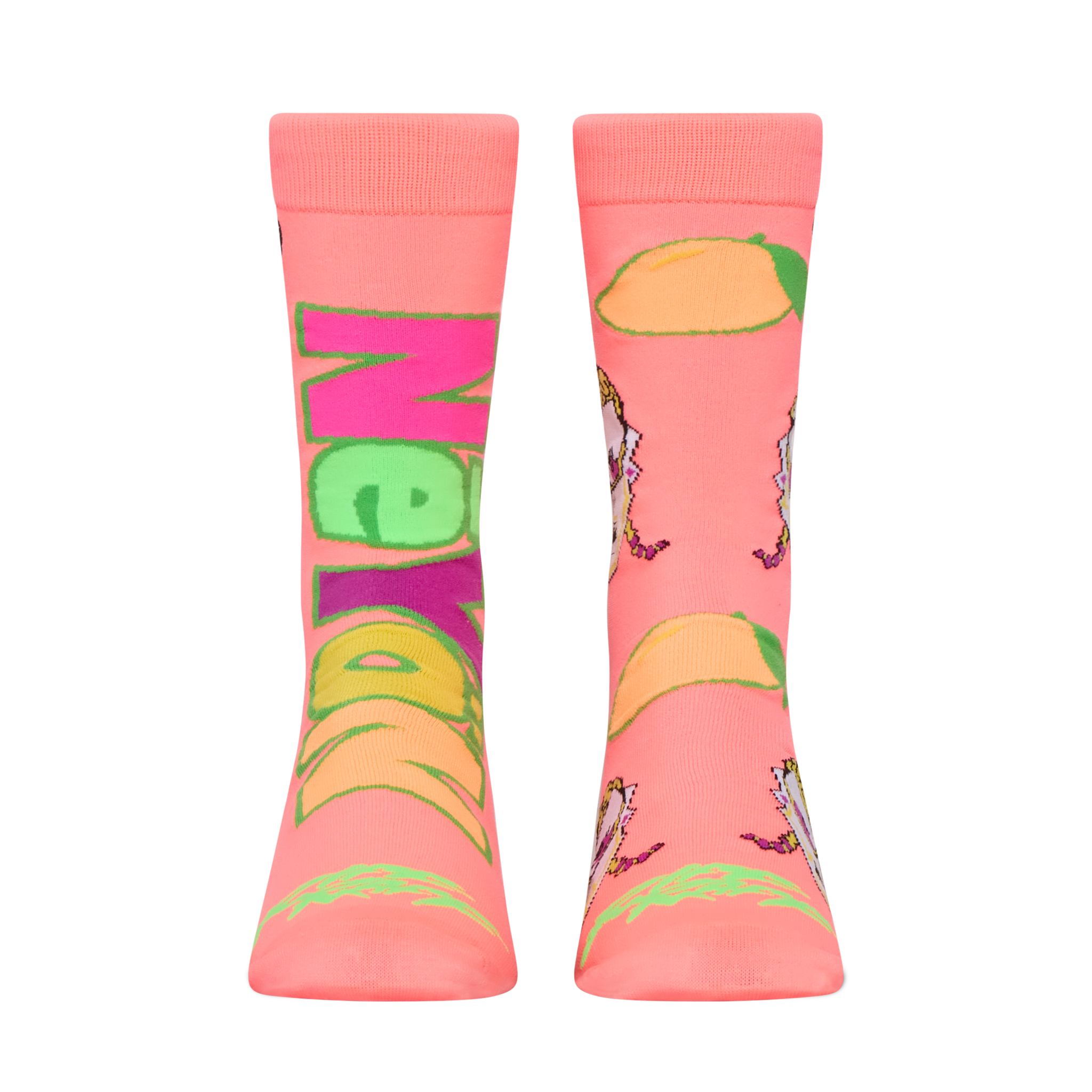 Riff Raff Mango Neyon Split Crew Socks