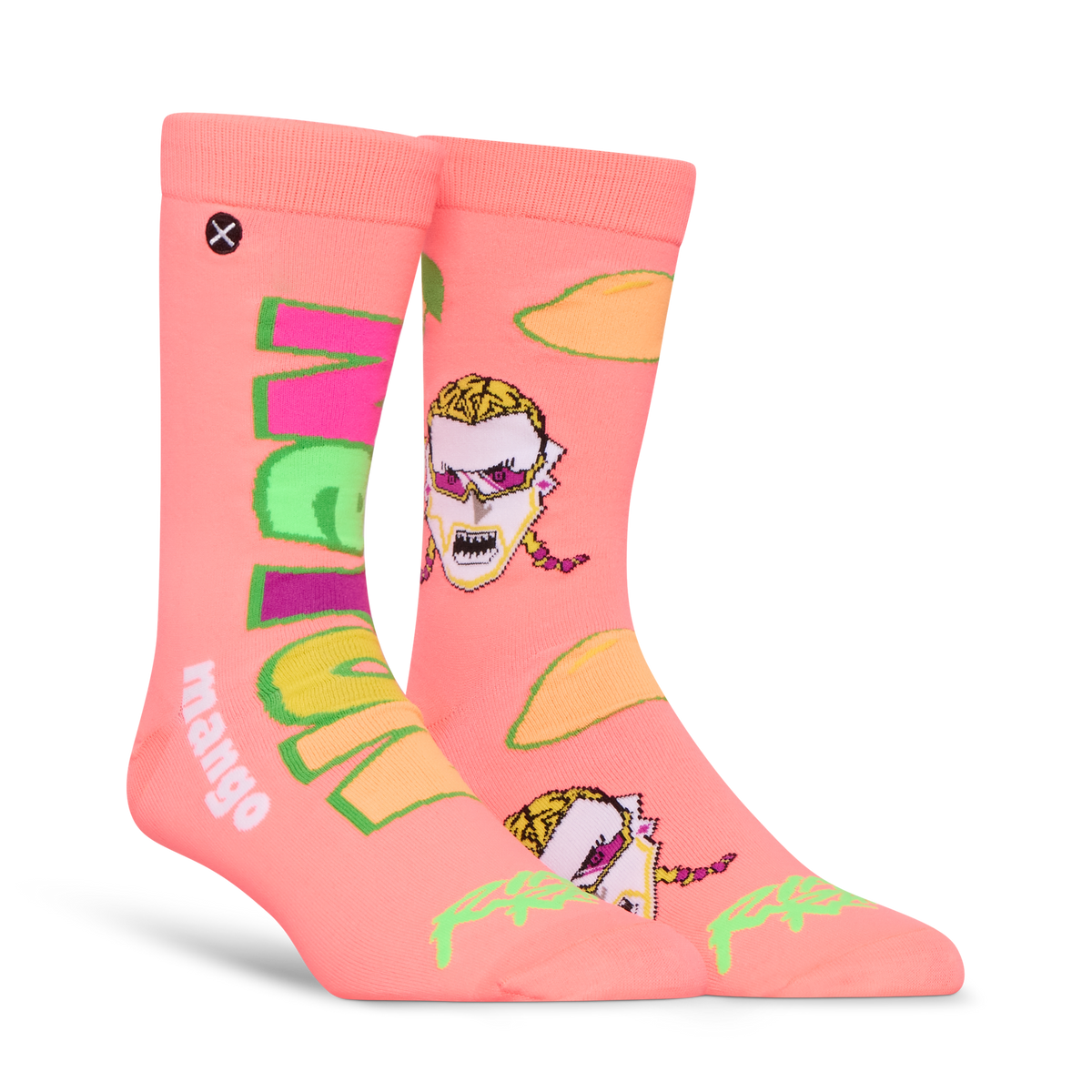 Riff Raff Mango Neyon Split Crew Socks