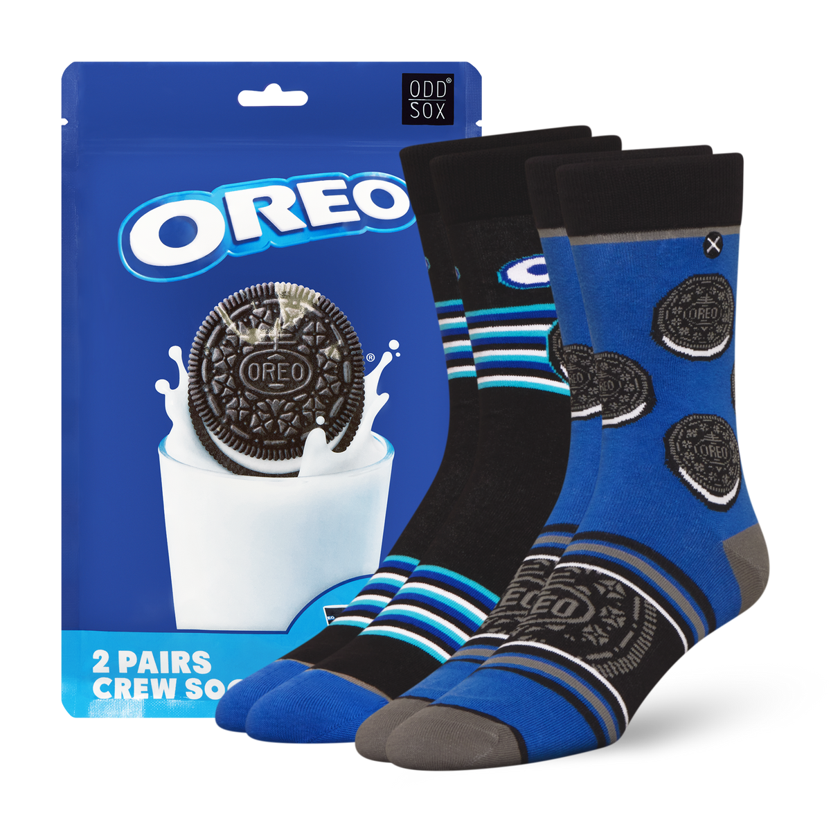 ODDMART Oreo Crew Socks 2-Pack