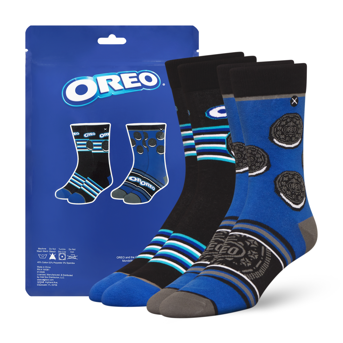 ODDMART Oreo Crew Socks 2-Pack