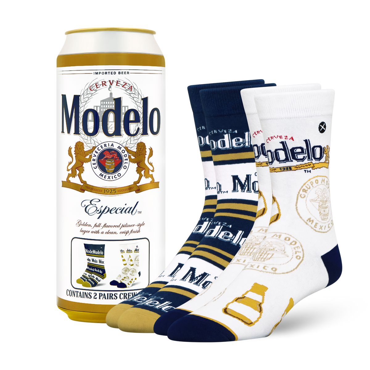 新品未開封　optstuff SOCKS　ソックス3点セット ODDMART Modelo Men's Crew Socks 2-Pack - Novelty Can | Odd Sox