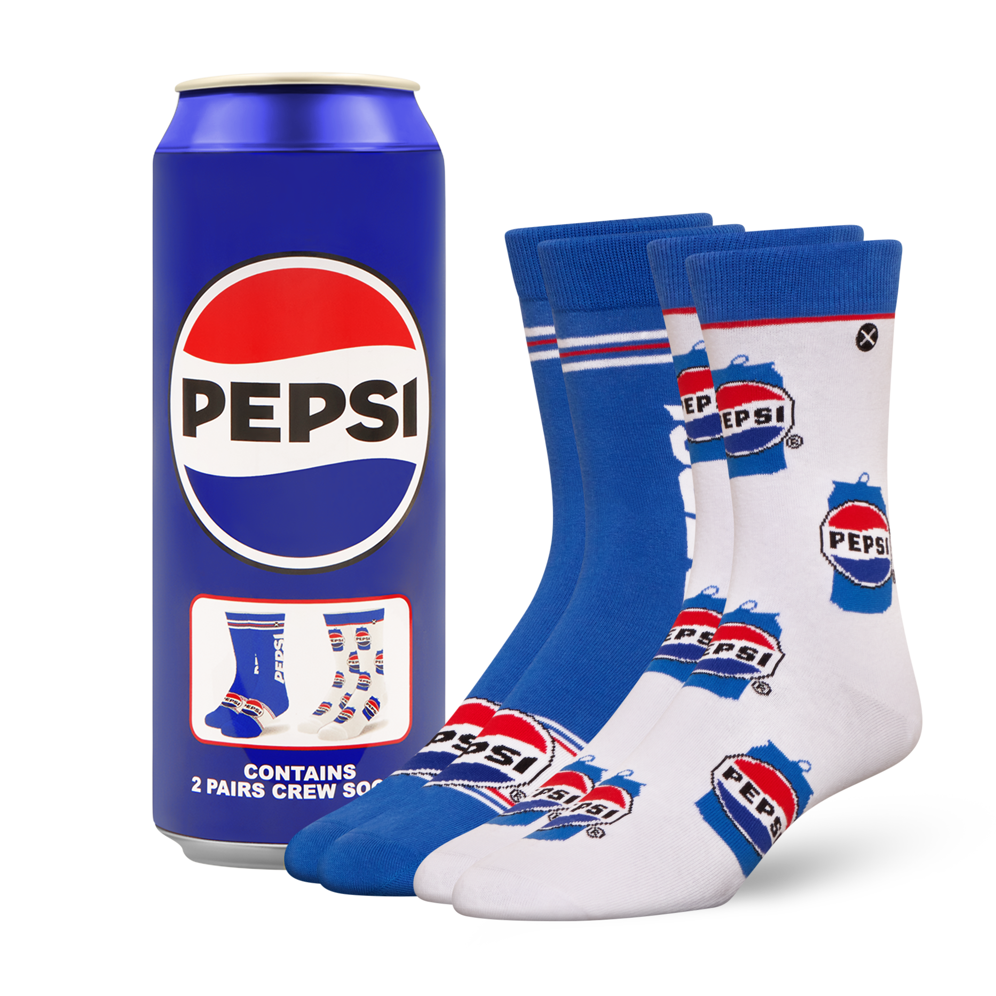 ODDMART Pepsi Crew Socks 2-Pack