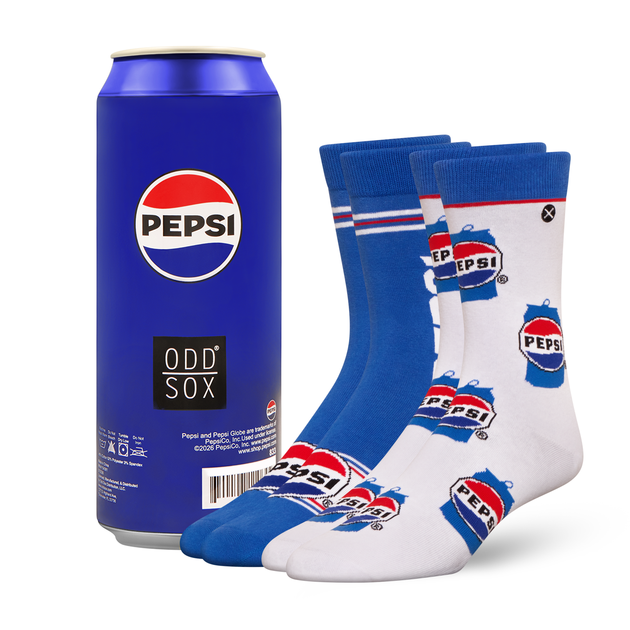 ODDMART Pepsi Crew Socks 2-Pack